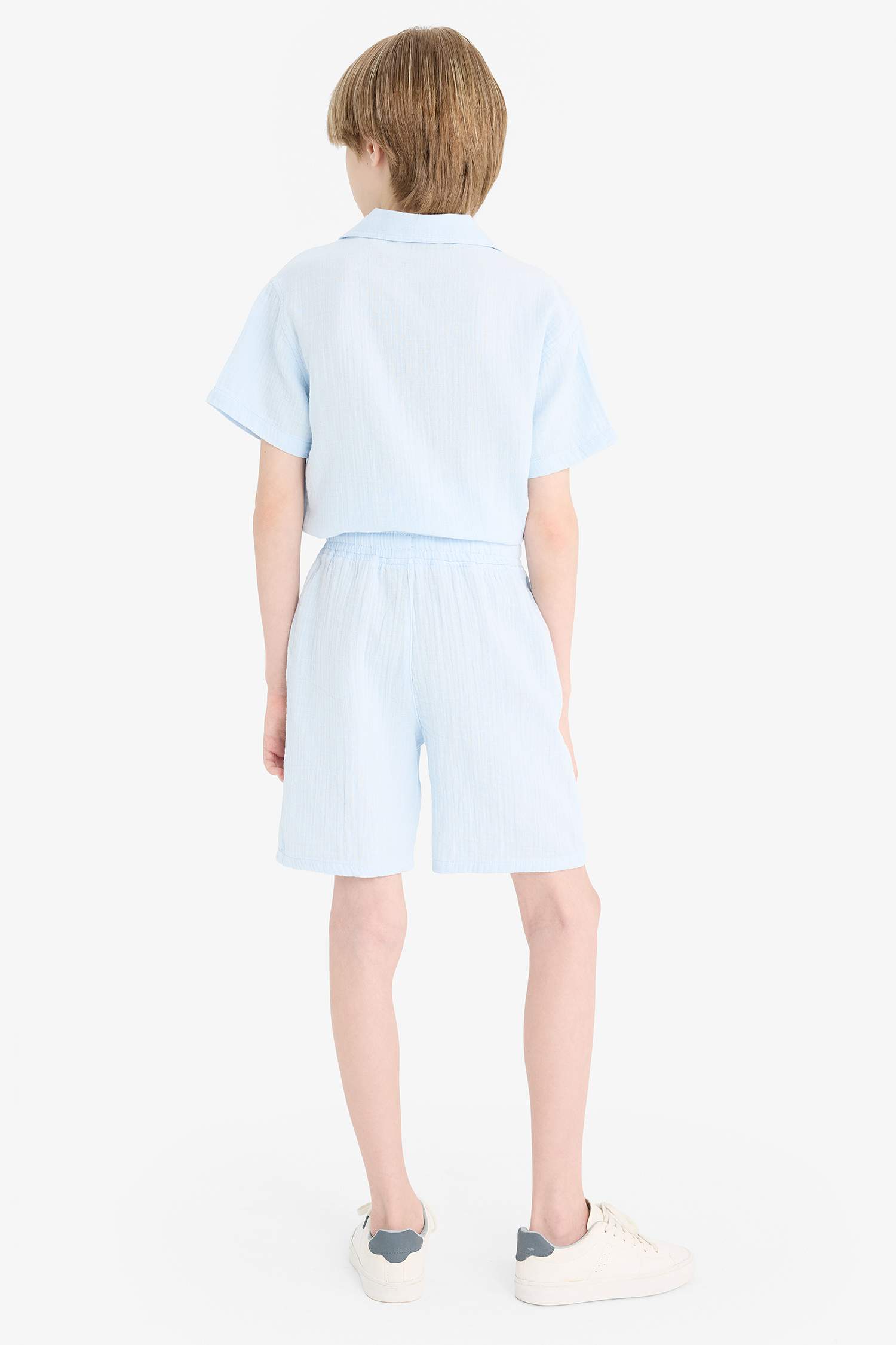 Boy Regular Fit Muslin Shorts