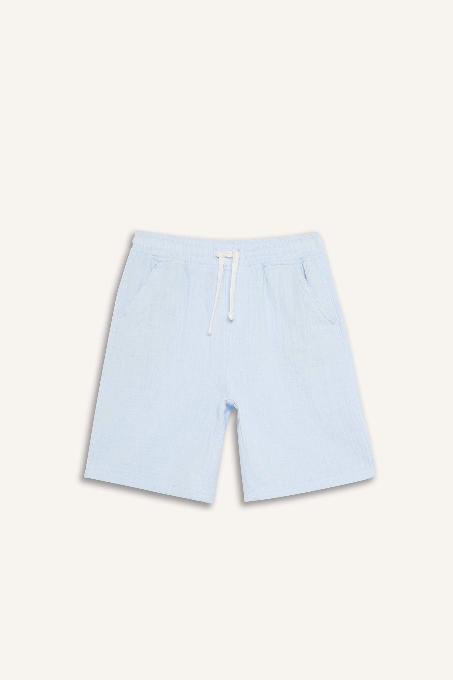 Boy Regular Fit Muslin Shorts