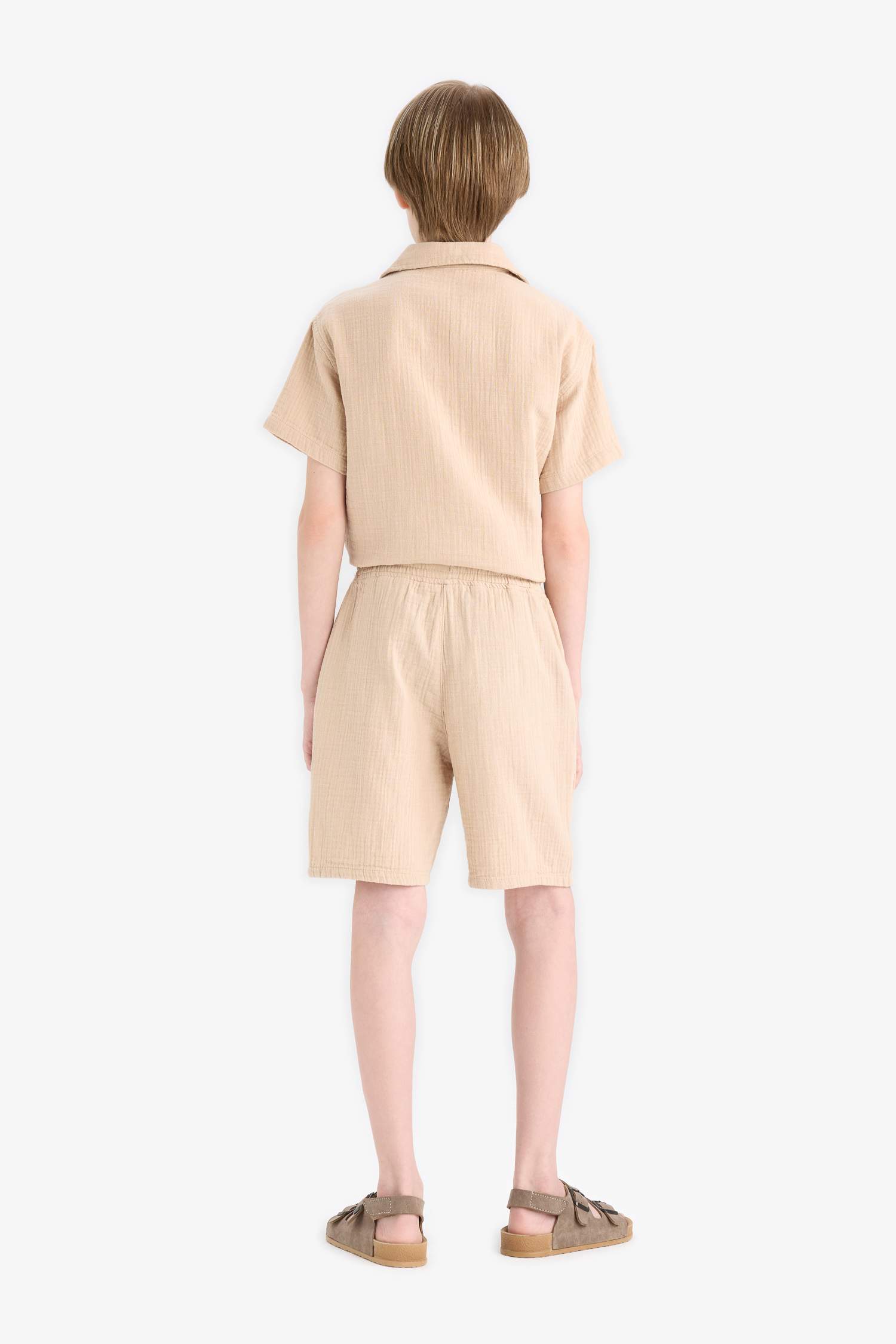 Boy Regular Fit Muslin Shorts