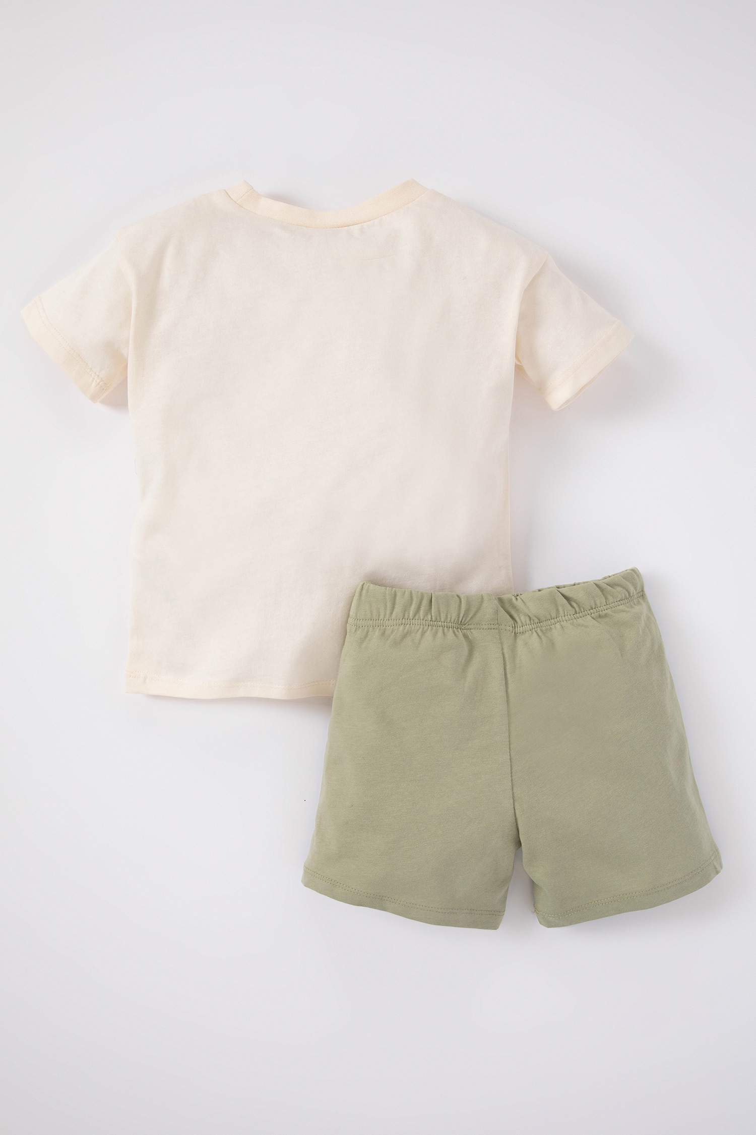 Baby Boy Palm Patterned Short Sleeve T-Shirt Shorts 2-Pack Set