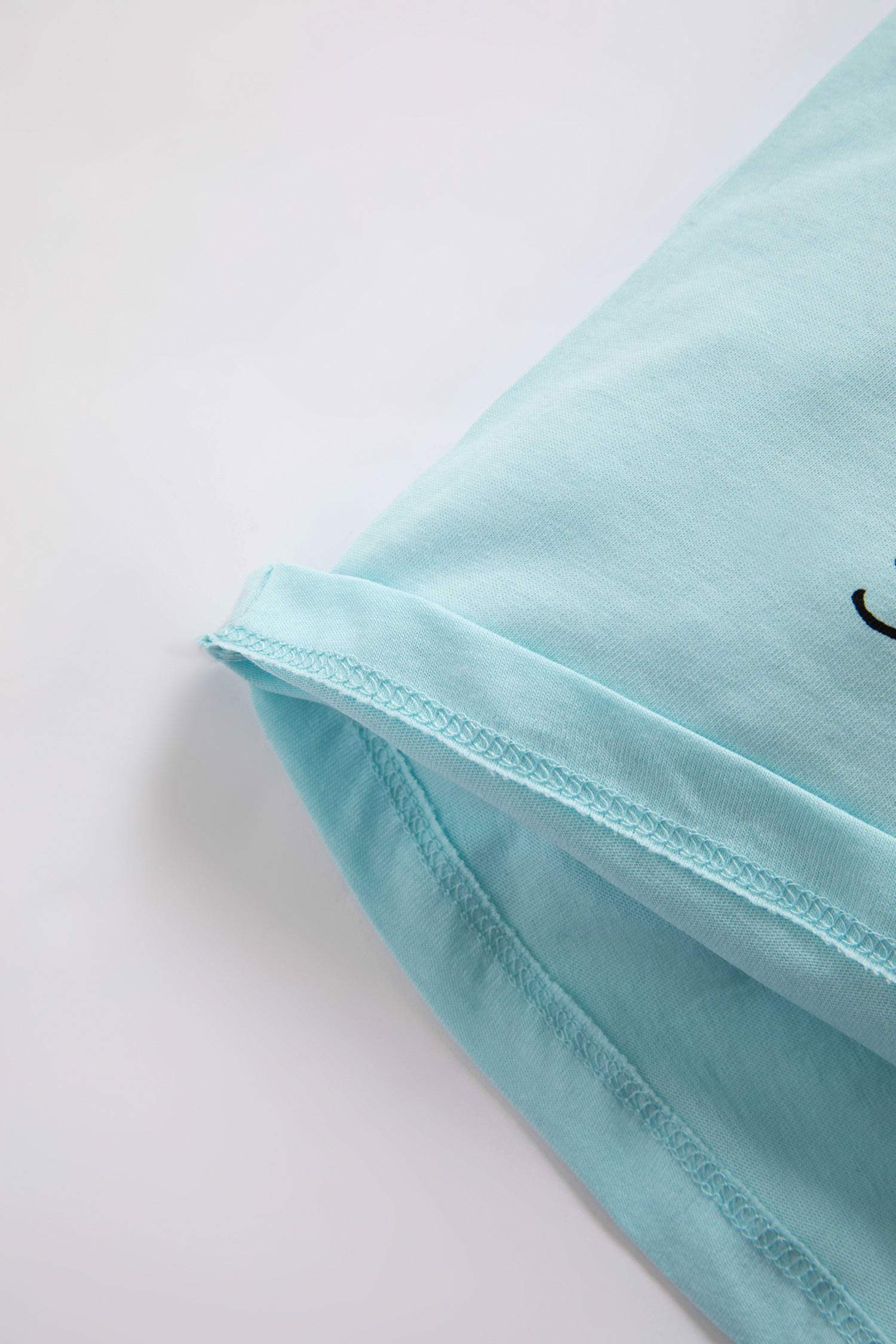 طقم ولادي بطباعة الحيوانات - قطعتين