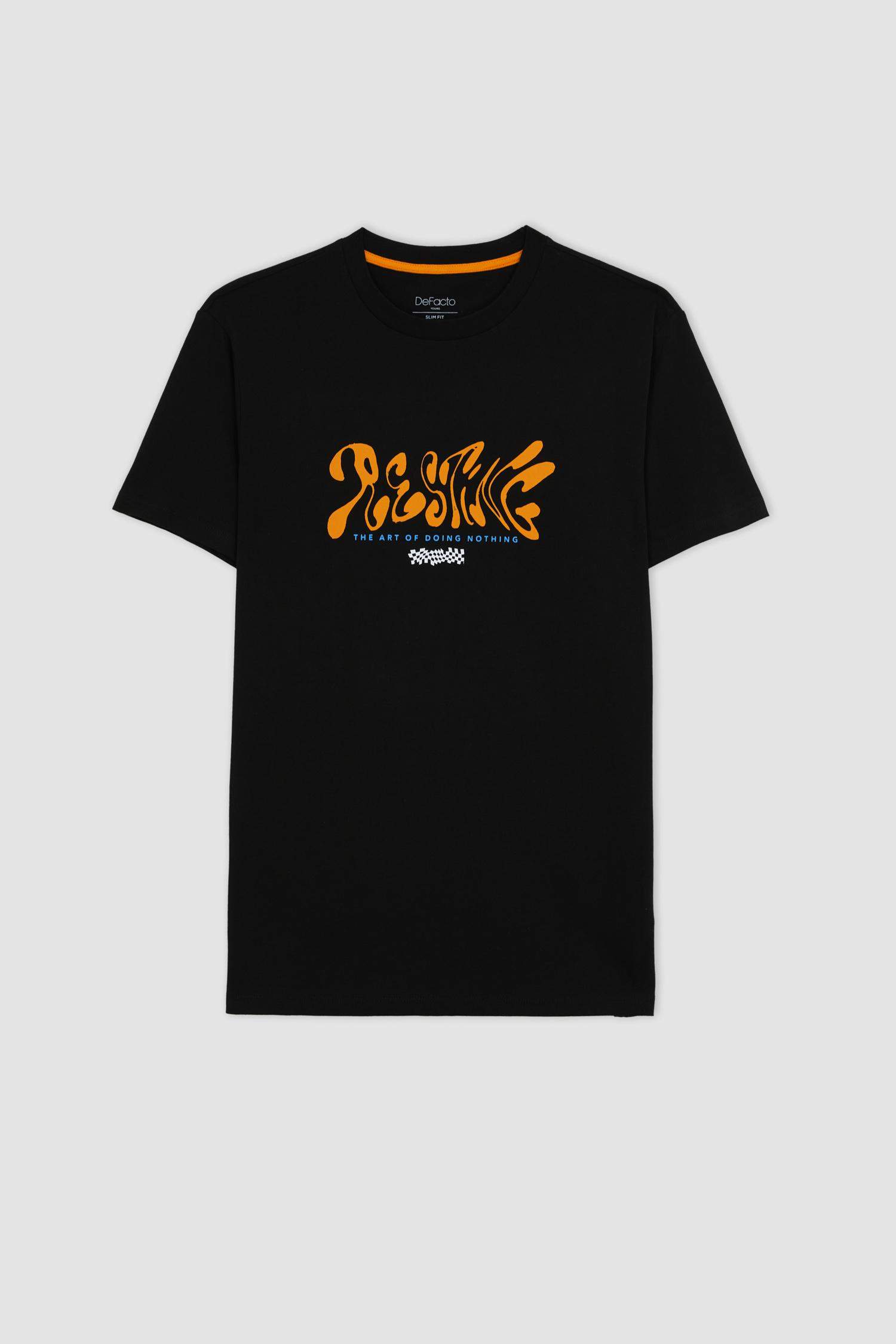 дөңгелек жаға орташа Қысқа жеңді футболка