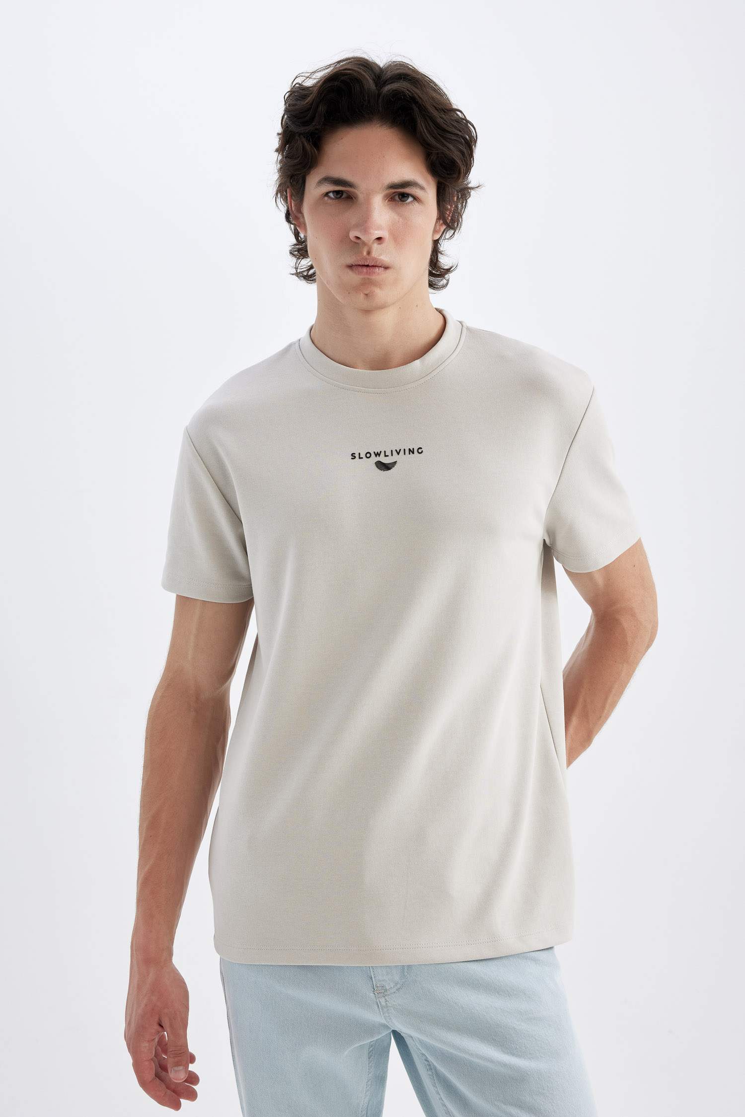 Regular Fit Crew Neck Printed T-Shirt