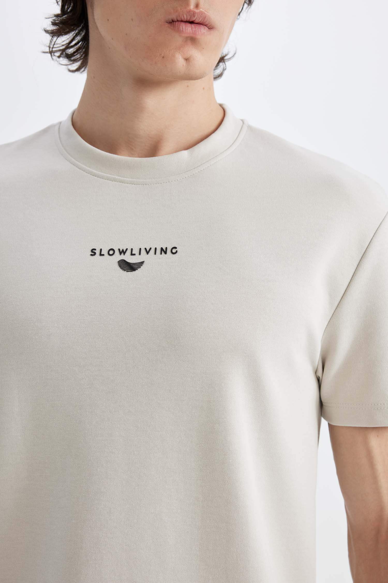 Regular Fit Crew Neck Printed T-Shirt