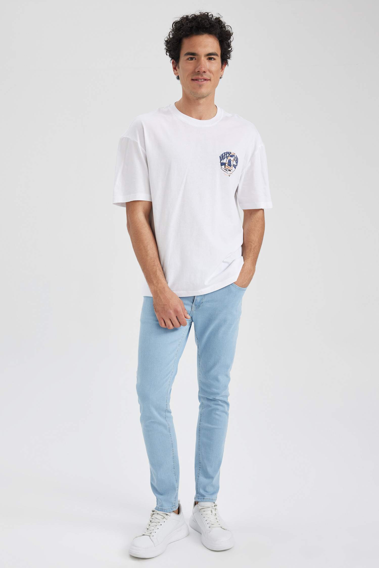 дөңгелек жаға үлкен Қысқа жеңді футболка