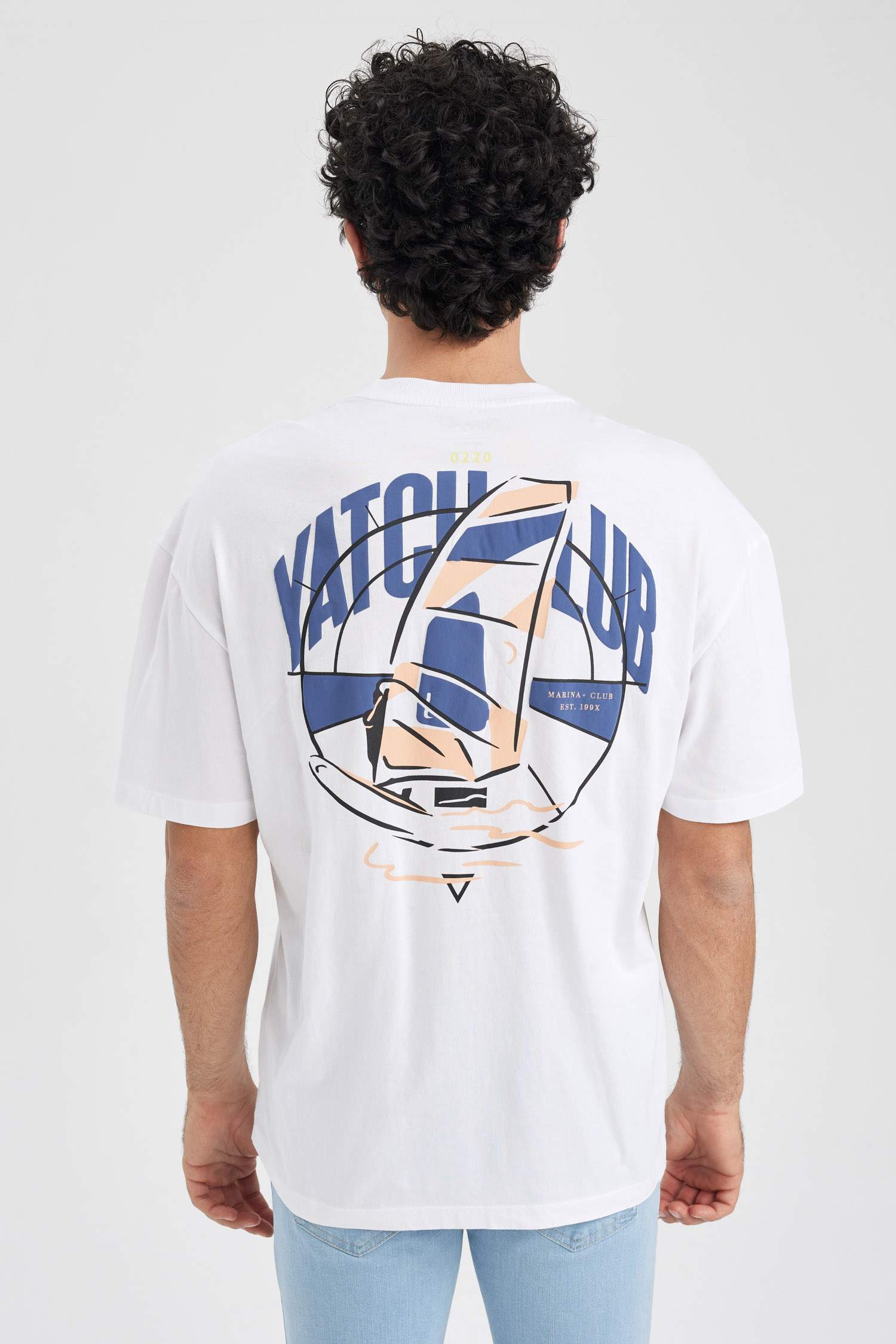 дөңгелек жаға үлкен Қысқа жеңді футболка