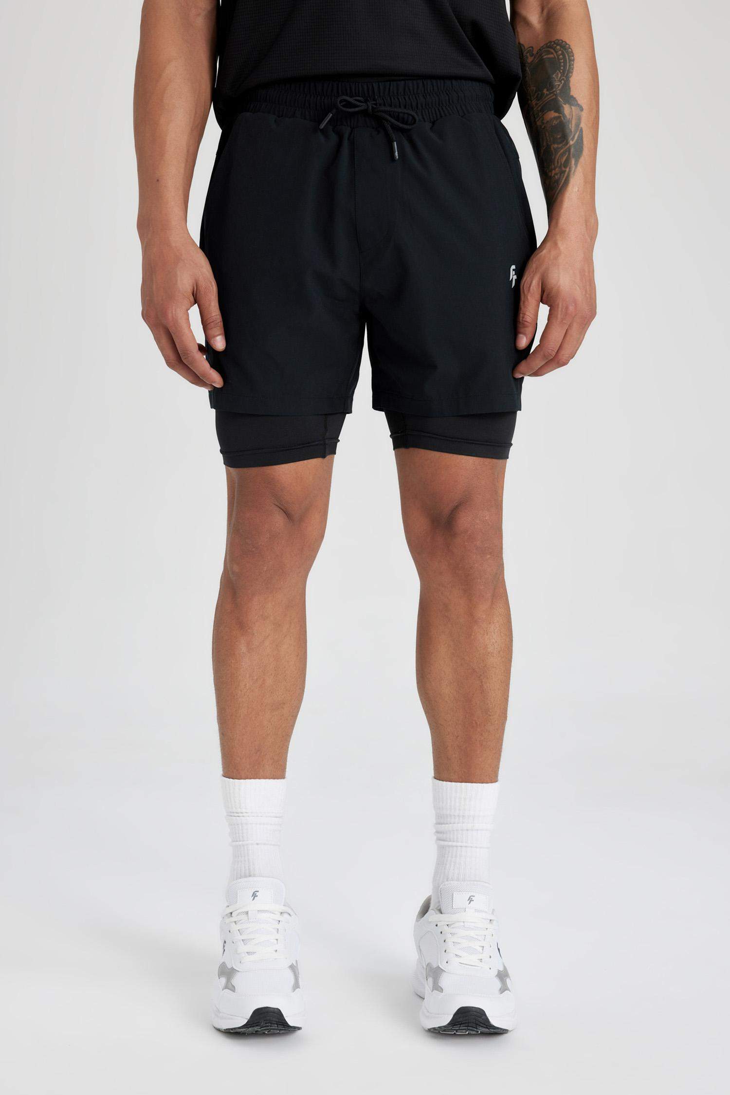 DeFactoFit Slim Fit Sports Woven Shorts