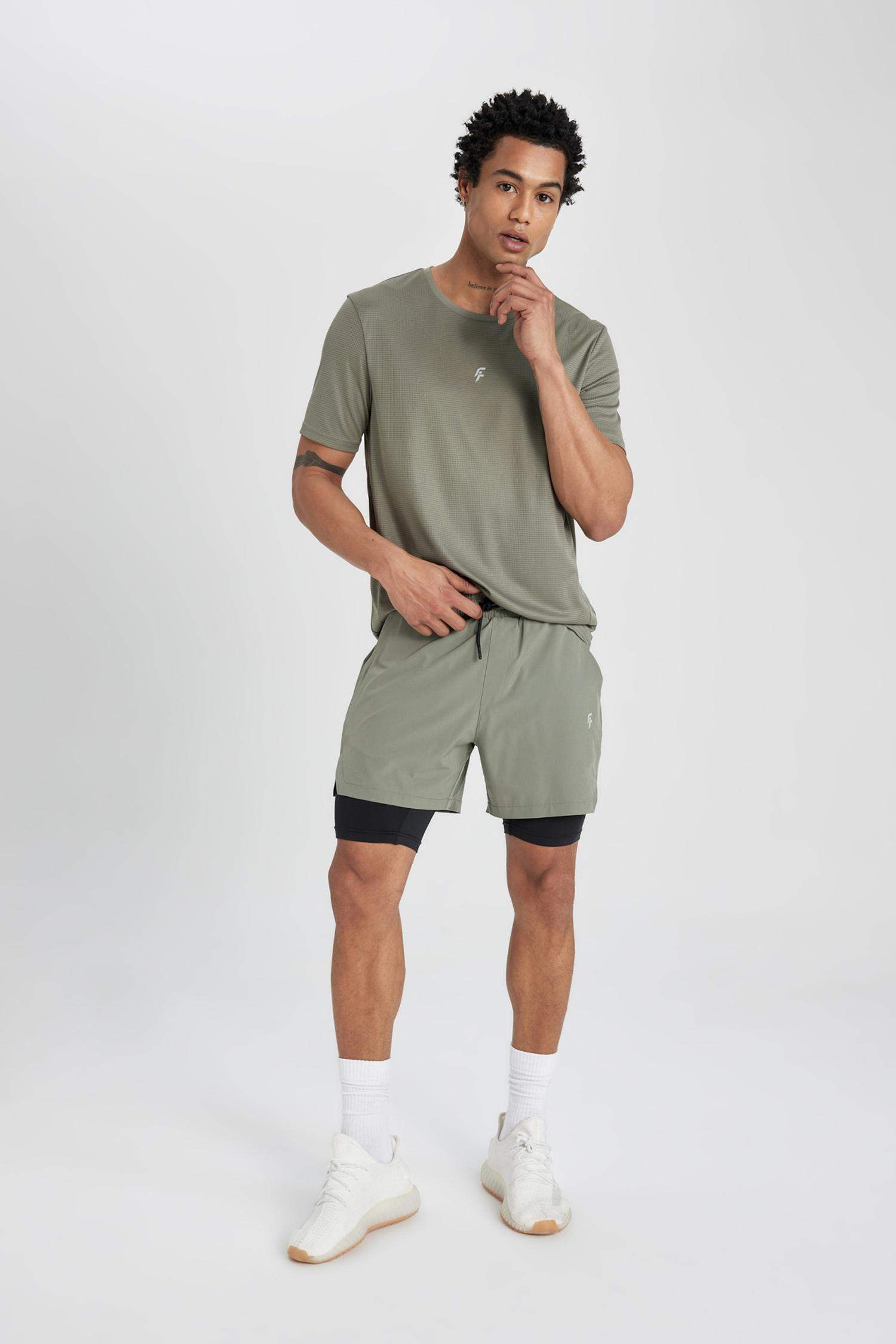 DeFactoFit Slim Fit Sports Woven Shorts
