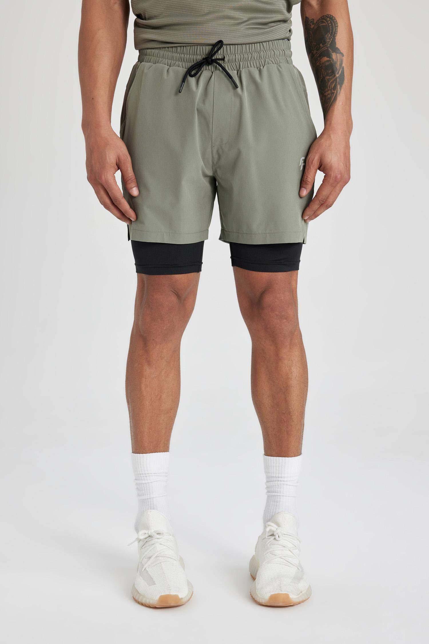 DeFactoFit Slim Fit Sports Woven Shorts