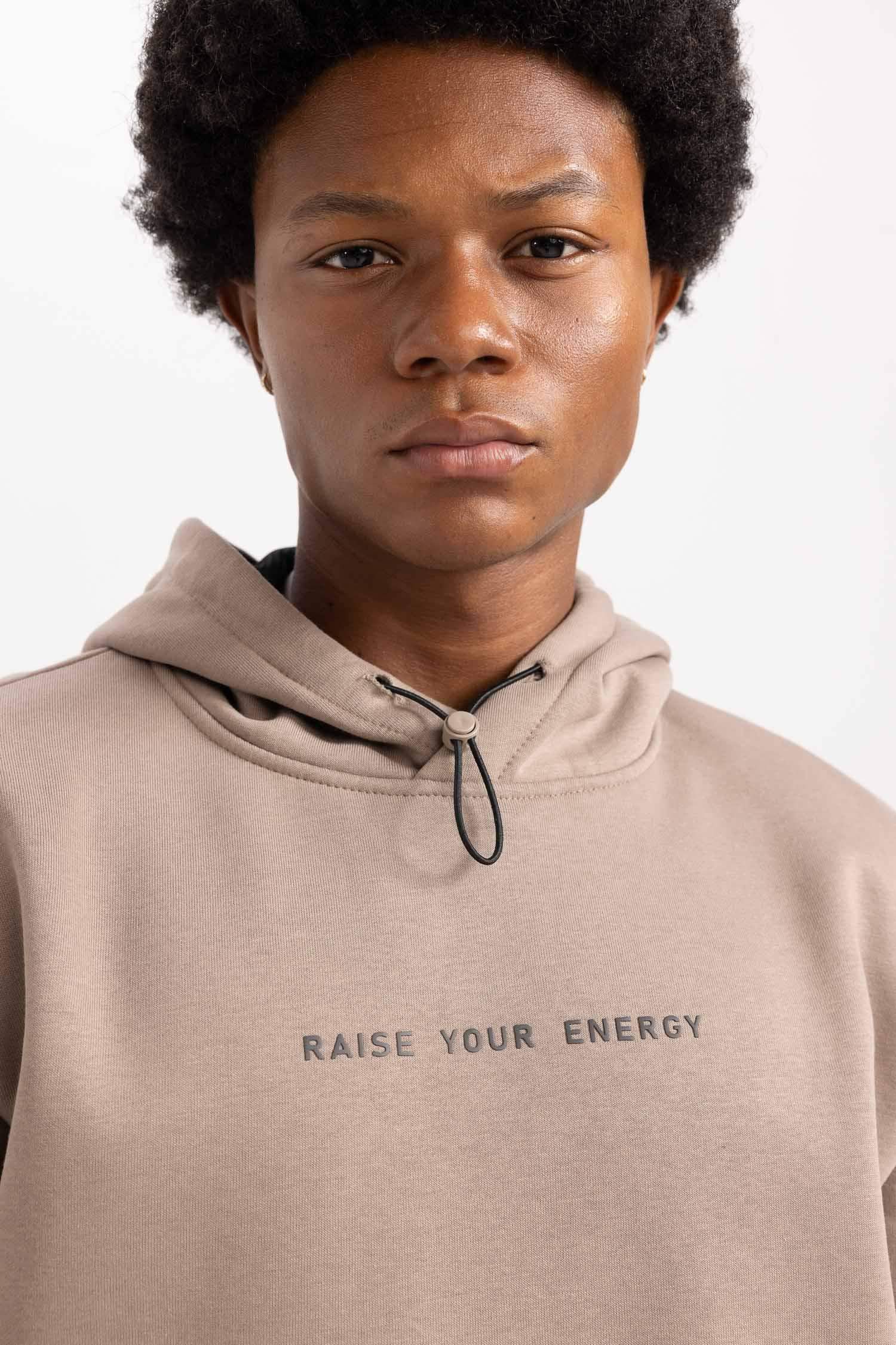 سويت شيرت قصة عادية بغطاء للرأس بسحاب من DeFactoFit