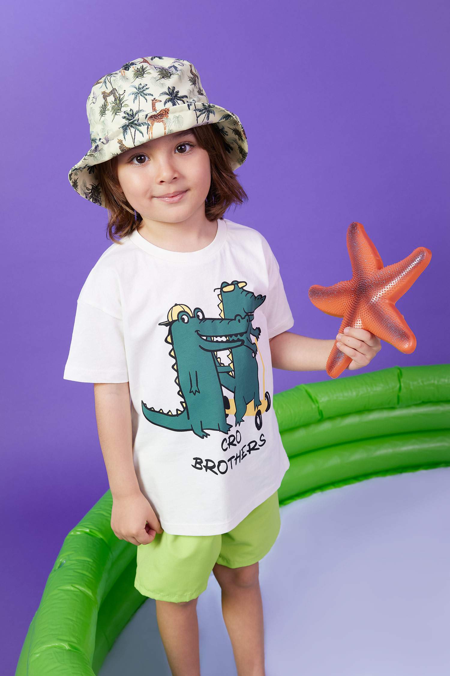 Baby Boy Animal Pattern Short Sleeve T-Shirt