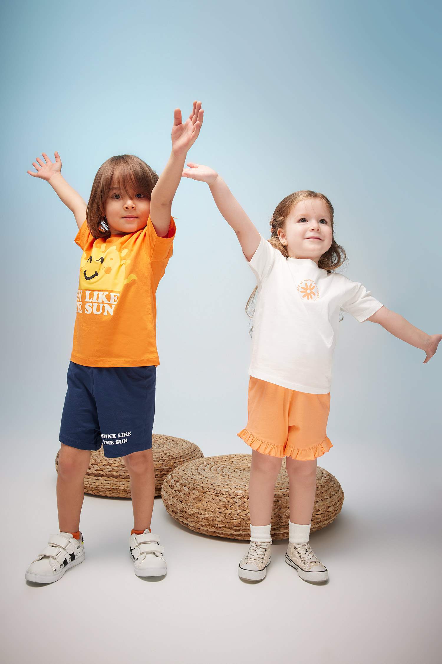 Baby Boy Slogan Printed Shorts