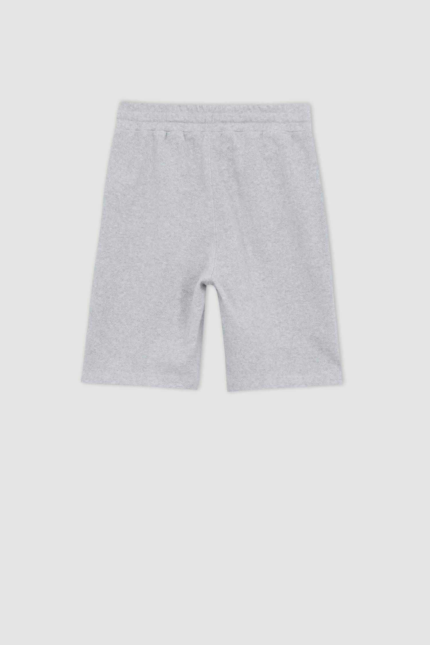 Grey BOYS & TEENS Boy Regular Fit Pique Shorts 2754186 | DeFacto