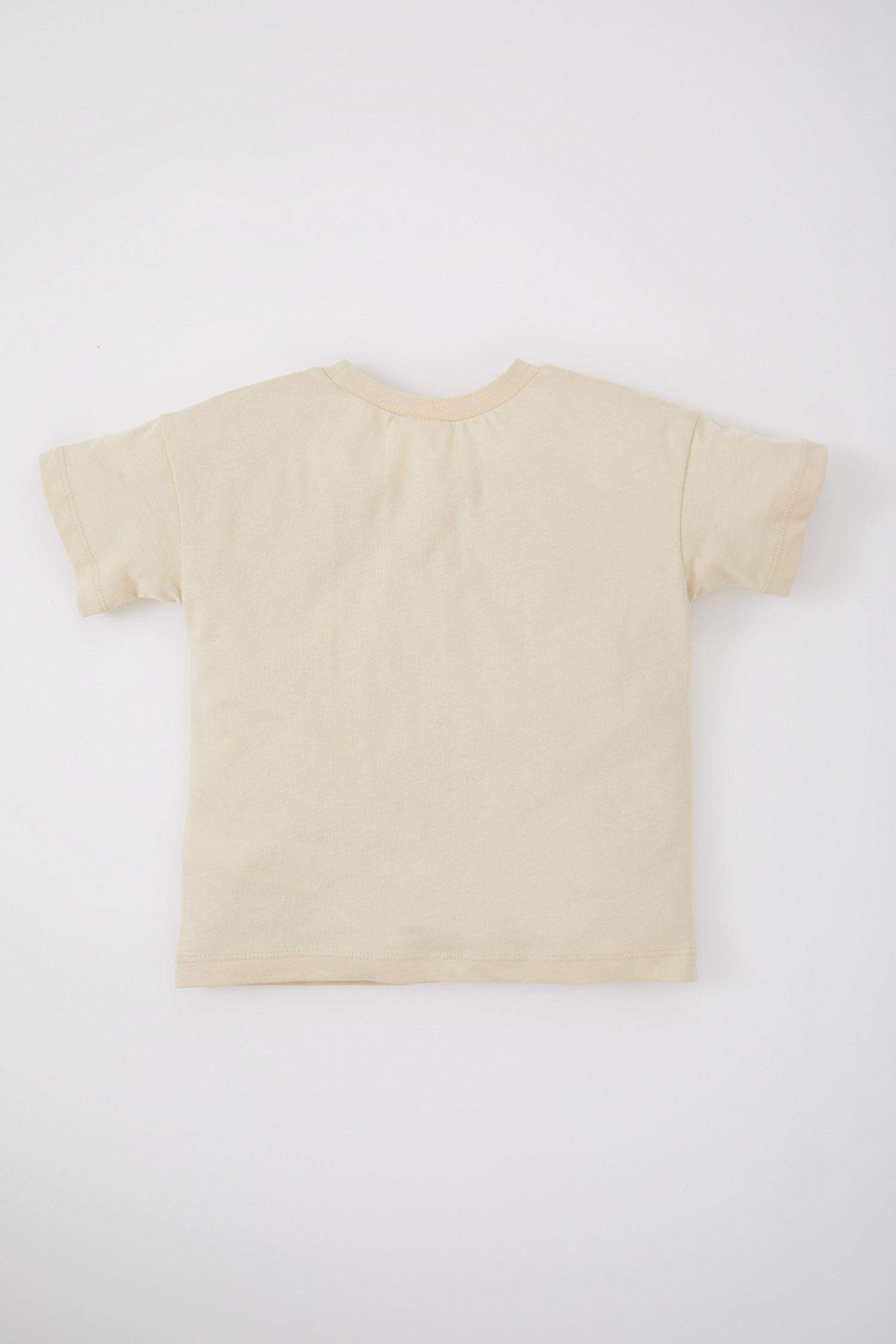 Baby Boy Palm Pattern Short Sleeve T-Shirt