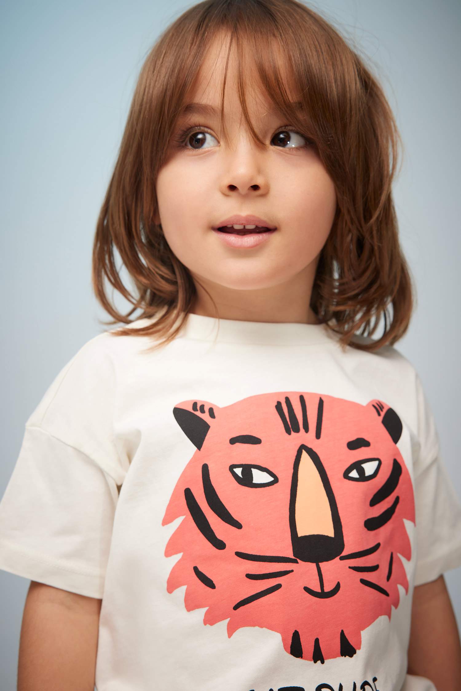 Ecru BABY BOY Baby Boy Animal Pattern Short Sleeve TShirt 2741414