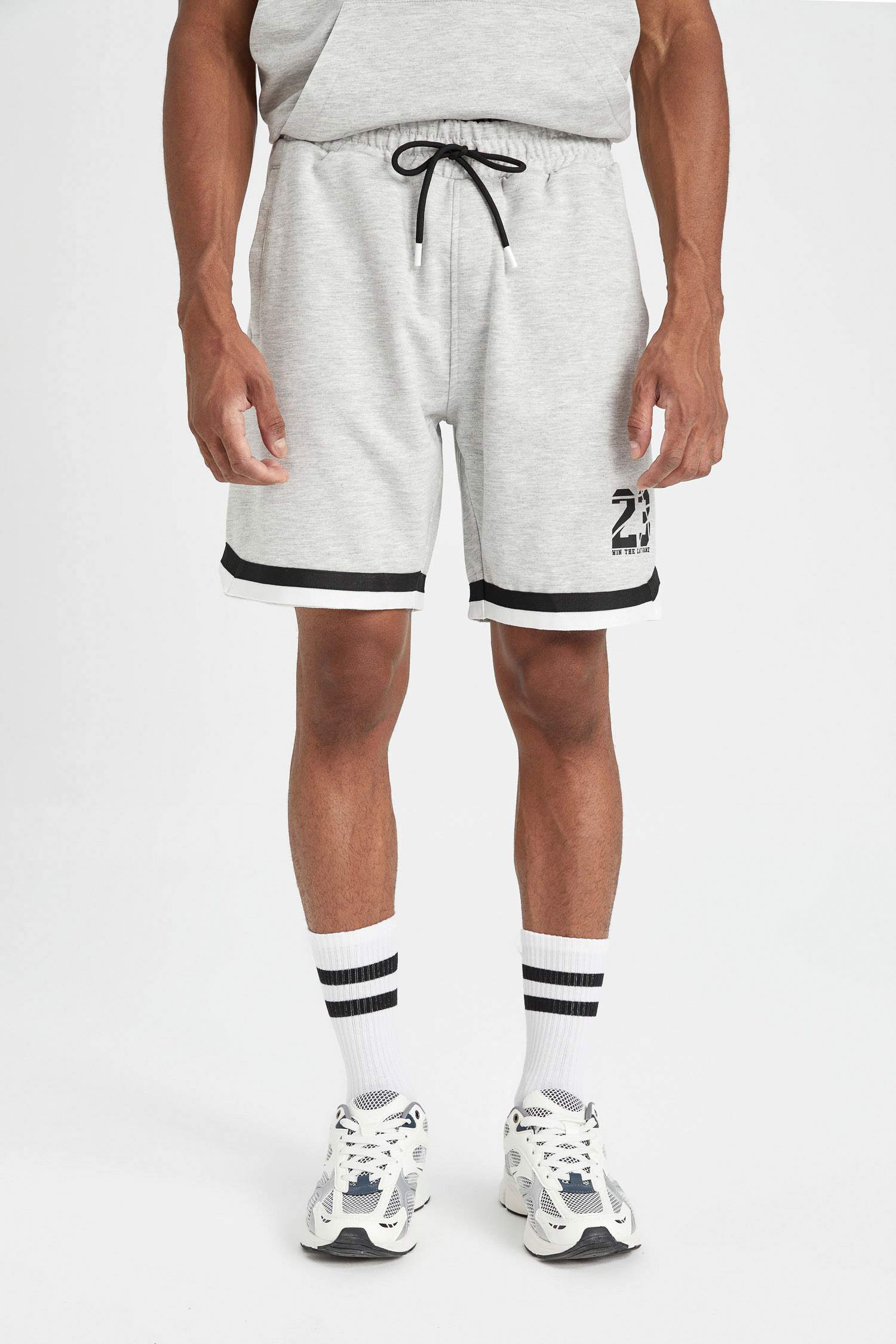 DeFactoFit Standard Fit Short Leg Printed Shorts