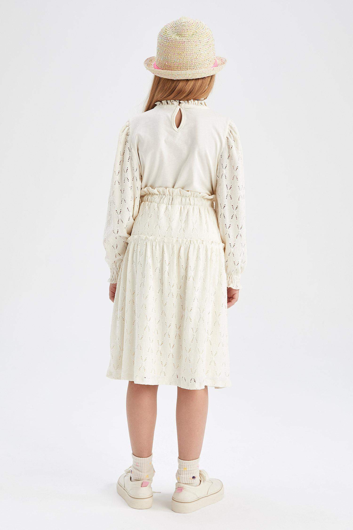 Girl Regular Fit Knitted Skirt