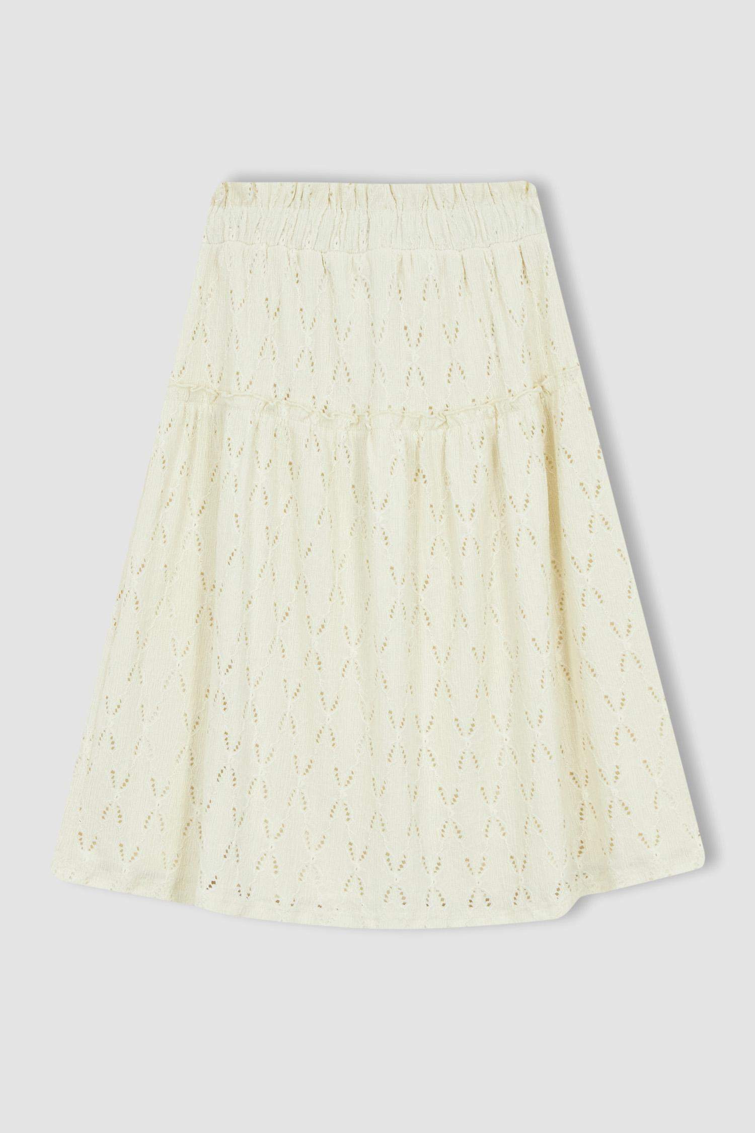 Girl Regular Fit Knitted Skirt