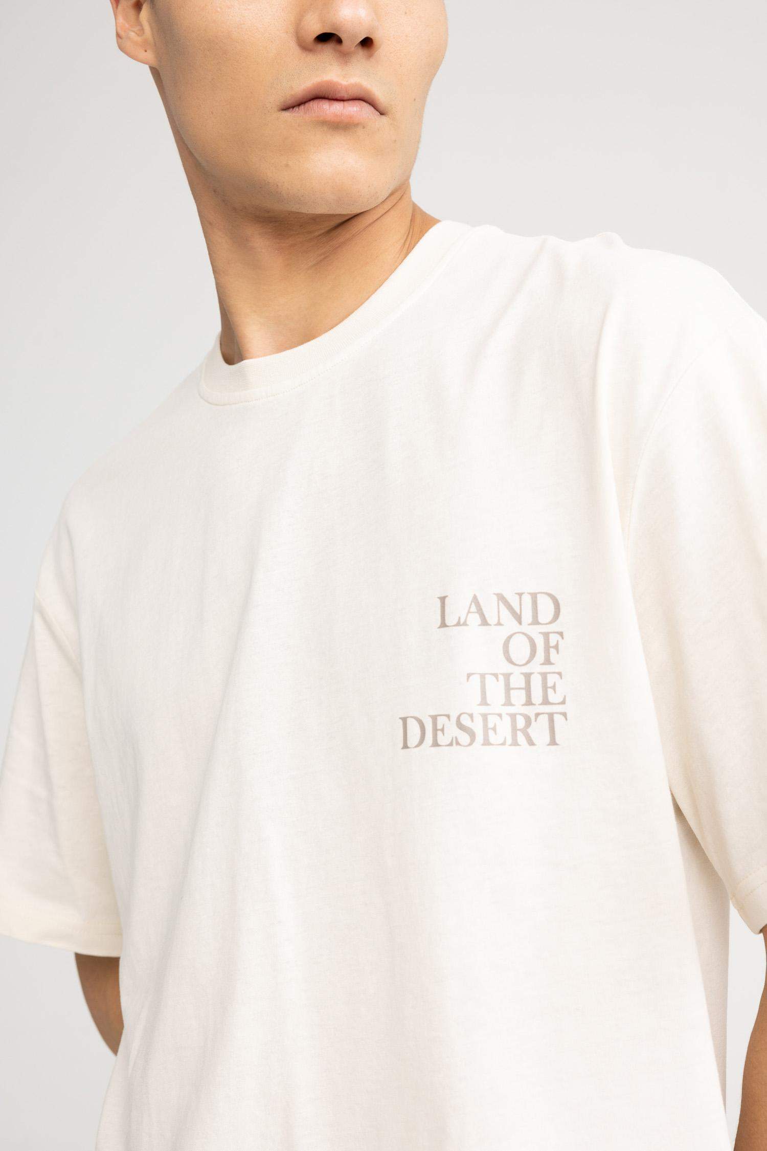 Relax Fit Crew Neck Back Printed T-Shirt