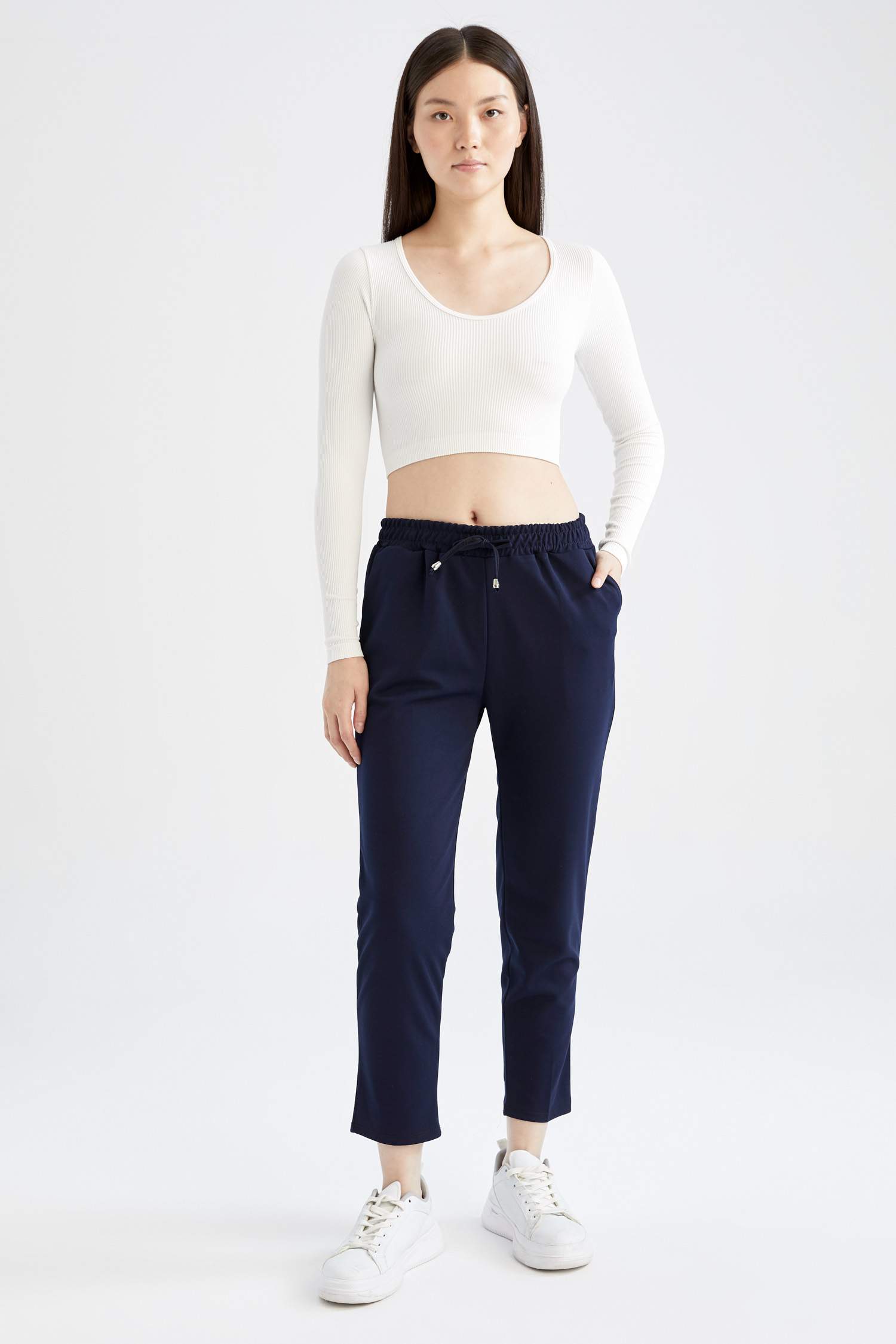 Regular Hem Trousers