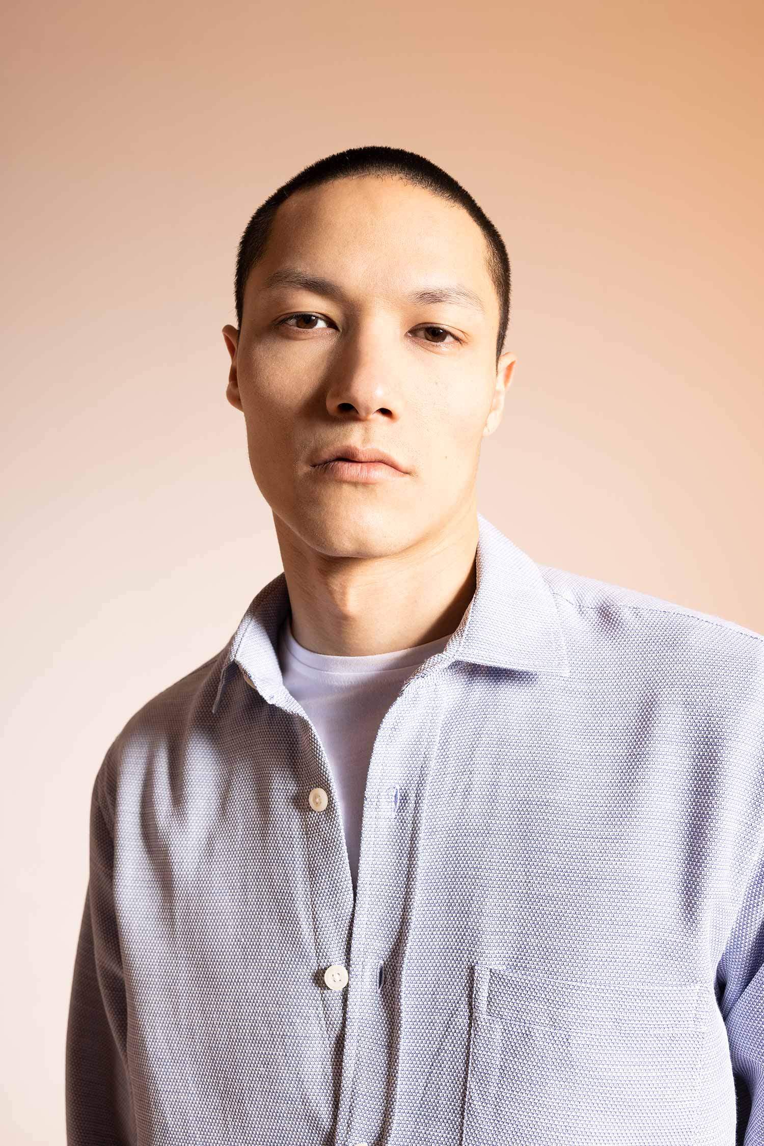 Regular Fit Polo Neck Long Sleeve Shirt