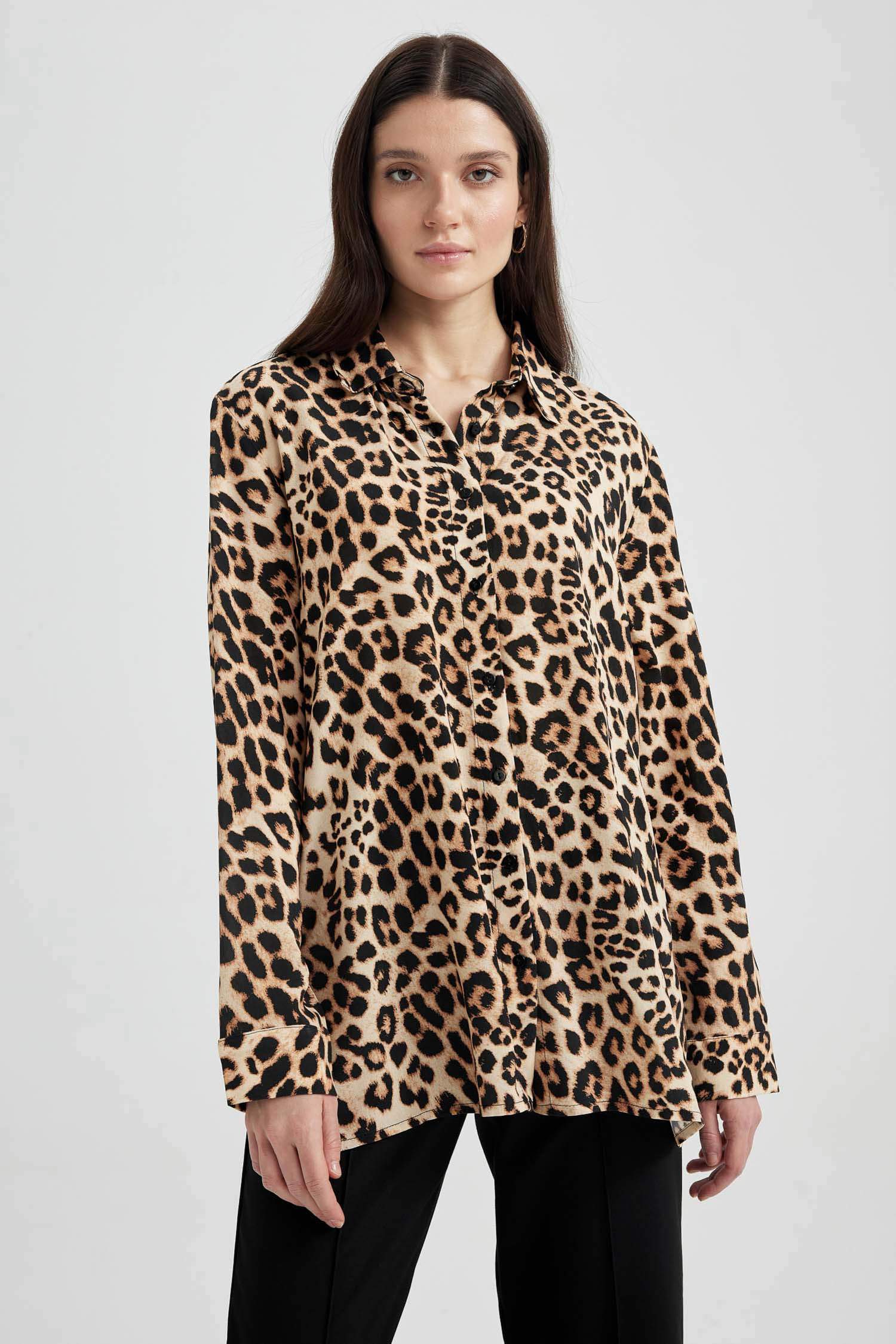 жейде мойыны Ұзын Жеңді Туника