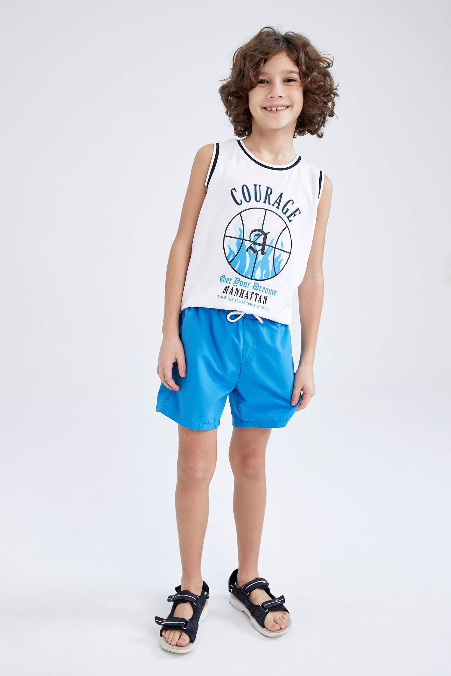 Ұлдарға Тоқымалы жүзу шолақ шалбар