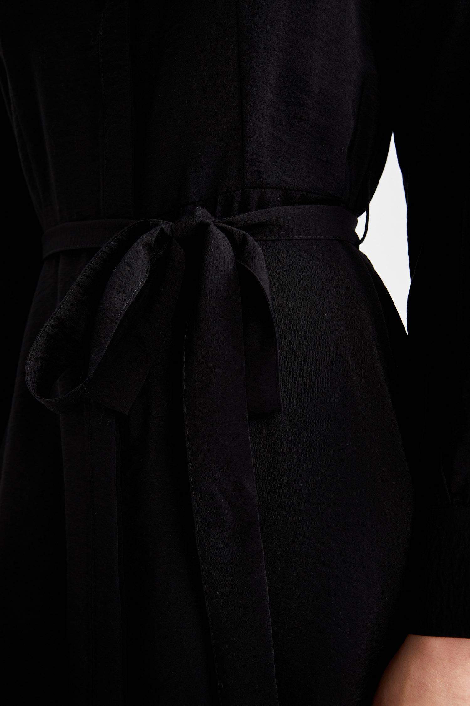 Shirt Collar Long Sleeve Dress