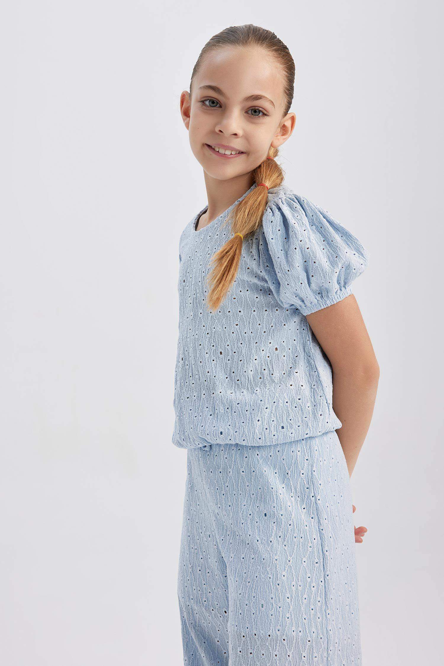 تي شيرت نص كم بناتي قصة عادية