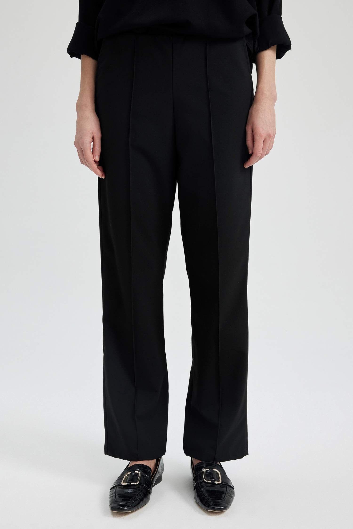 Straight Fit Düz Paça Pantolon