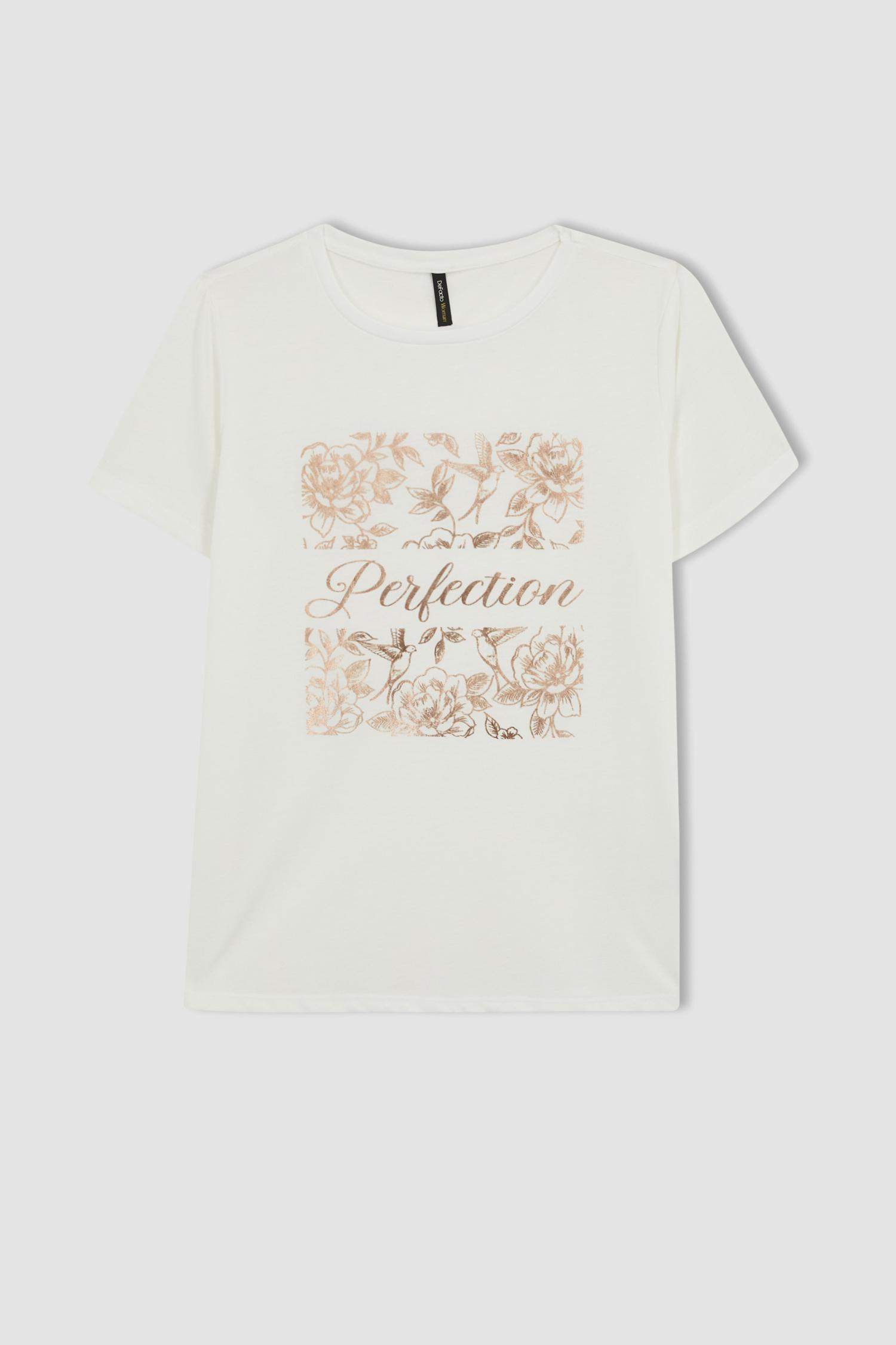 Regular Fit Bisiklet Yaka Kısa Kollu Tişört