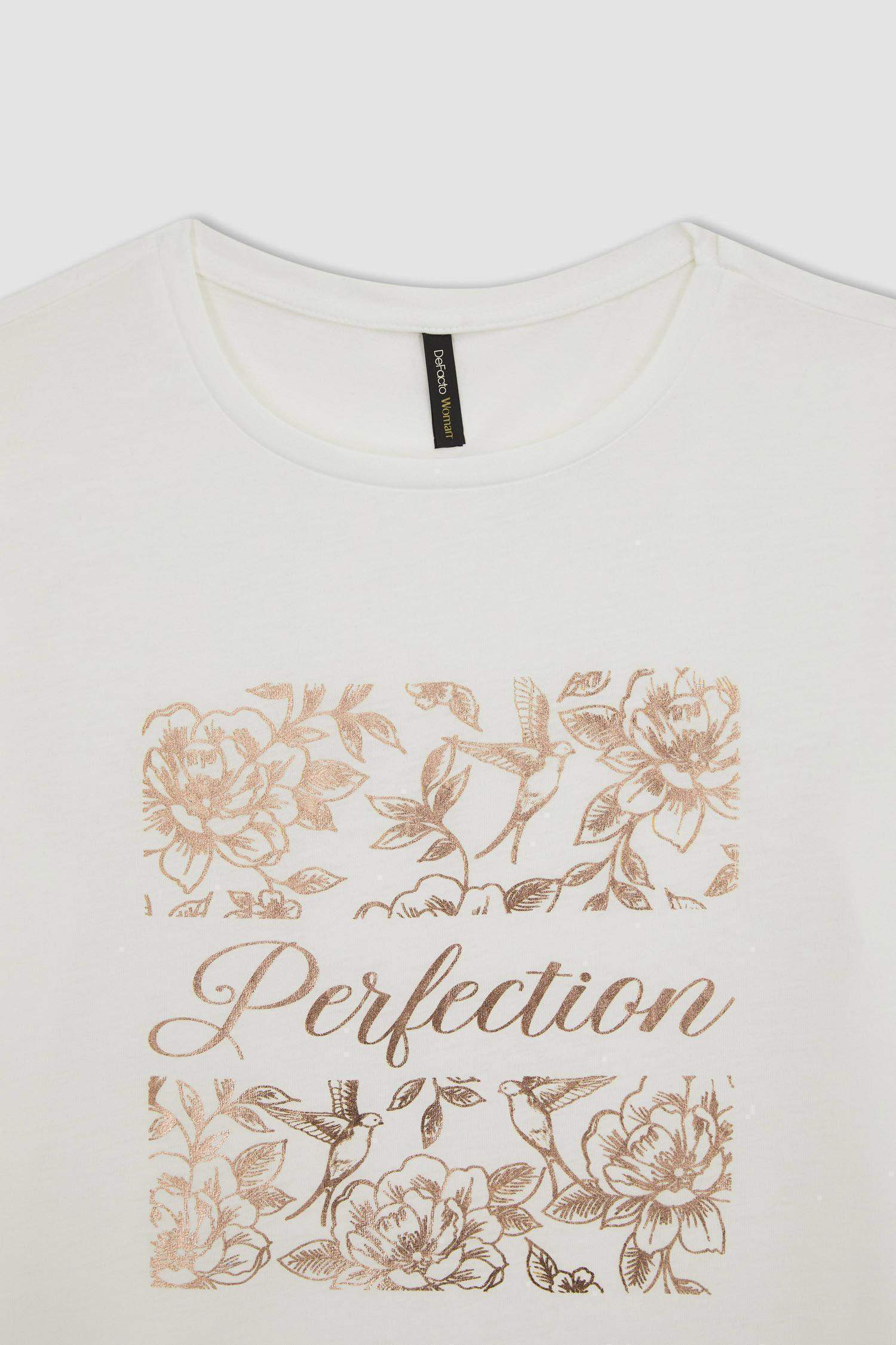 Regular Fit Bisiklet Yaka Kısa Kollu Tişört