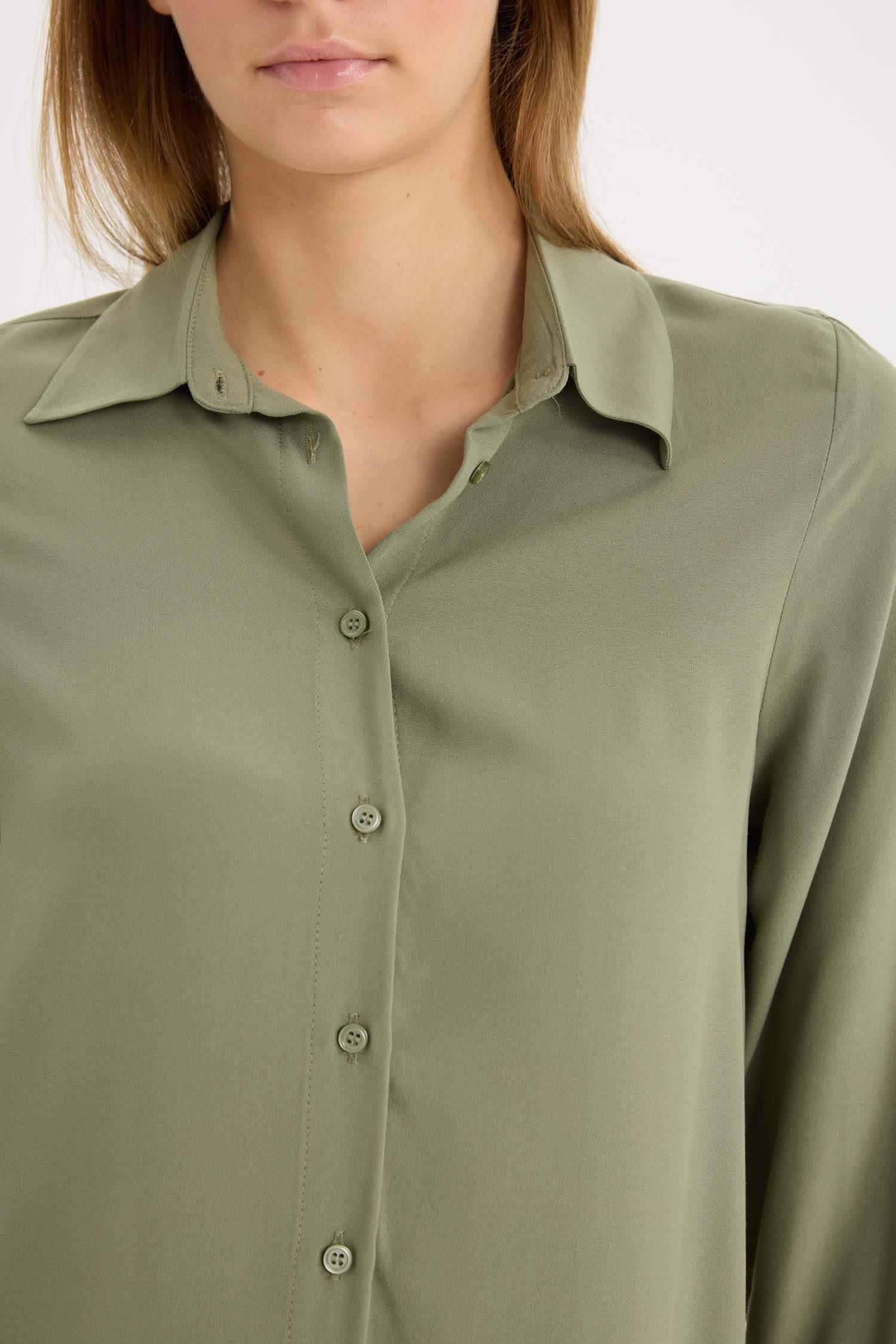 Regular Fit Basic Düz Uzun Kollu Gömlek