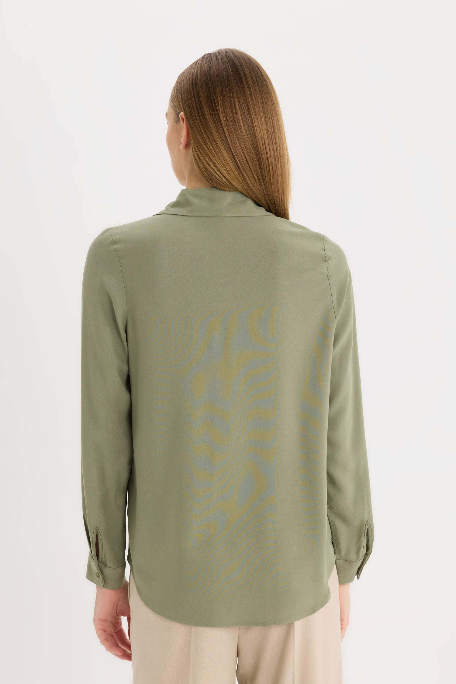 Regular Fit Basic Düz Uzun Kollu Gömlek