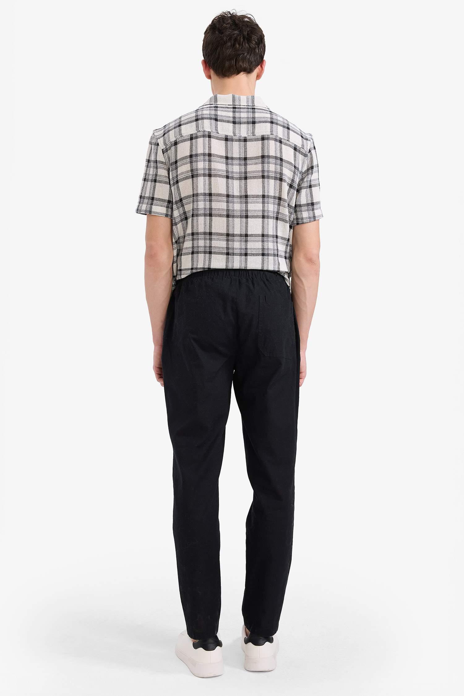 jogger Super Skinny Hem Cotton Trousers