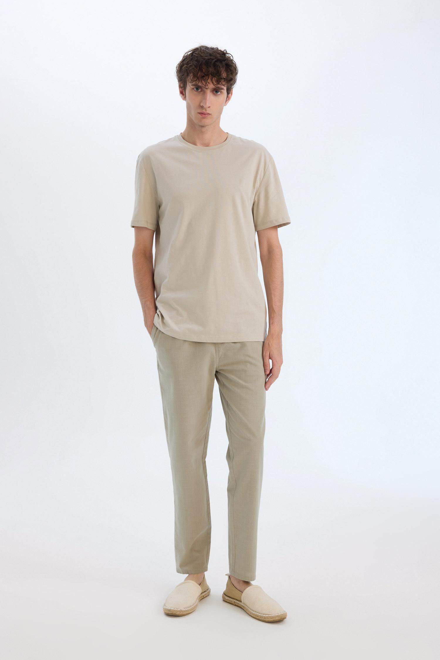 Skinny Leg Elastic Waist Summer Cotton Joggers