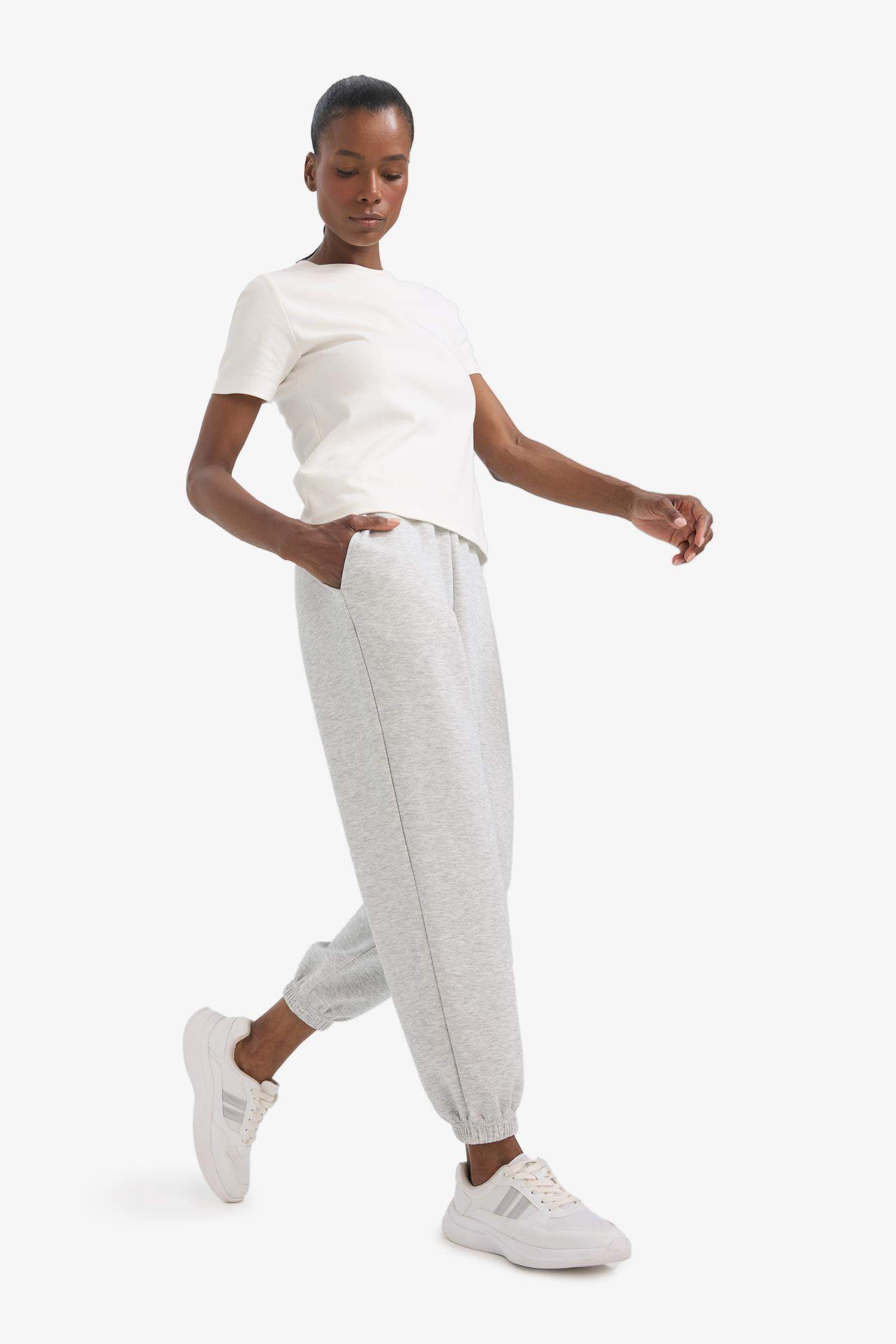 سروال سويت بانتس سامبل واسع بجيب قماش سكوبا