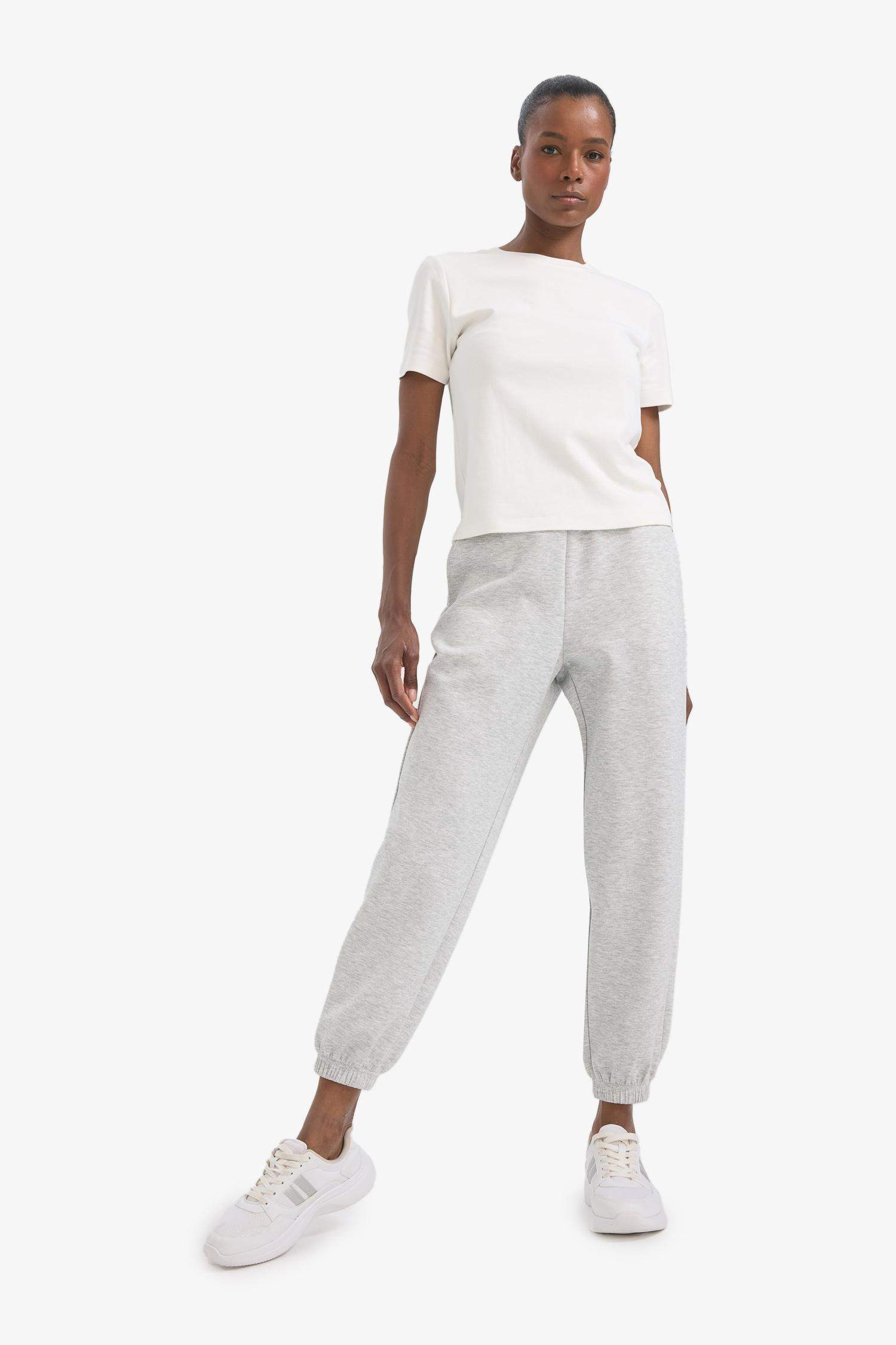 سروال سويت بانتس سامبل واسع بجيب قماش سكوبا