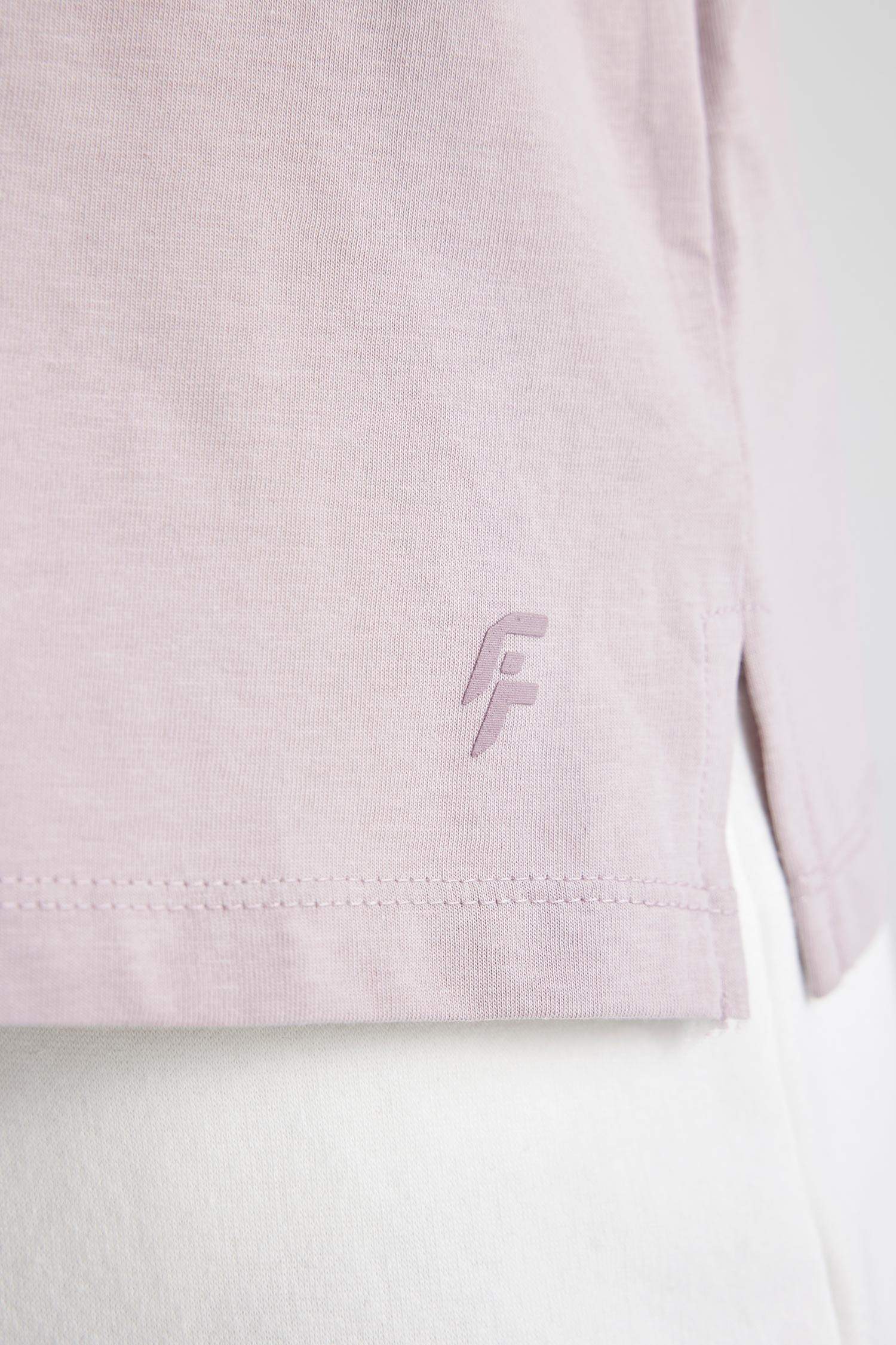 T-shirt de sport à manches courtes en Coton à col rond imprimé