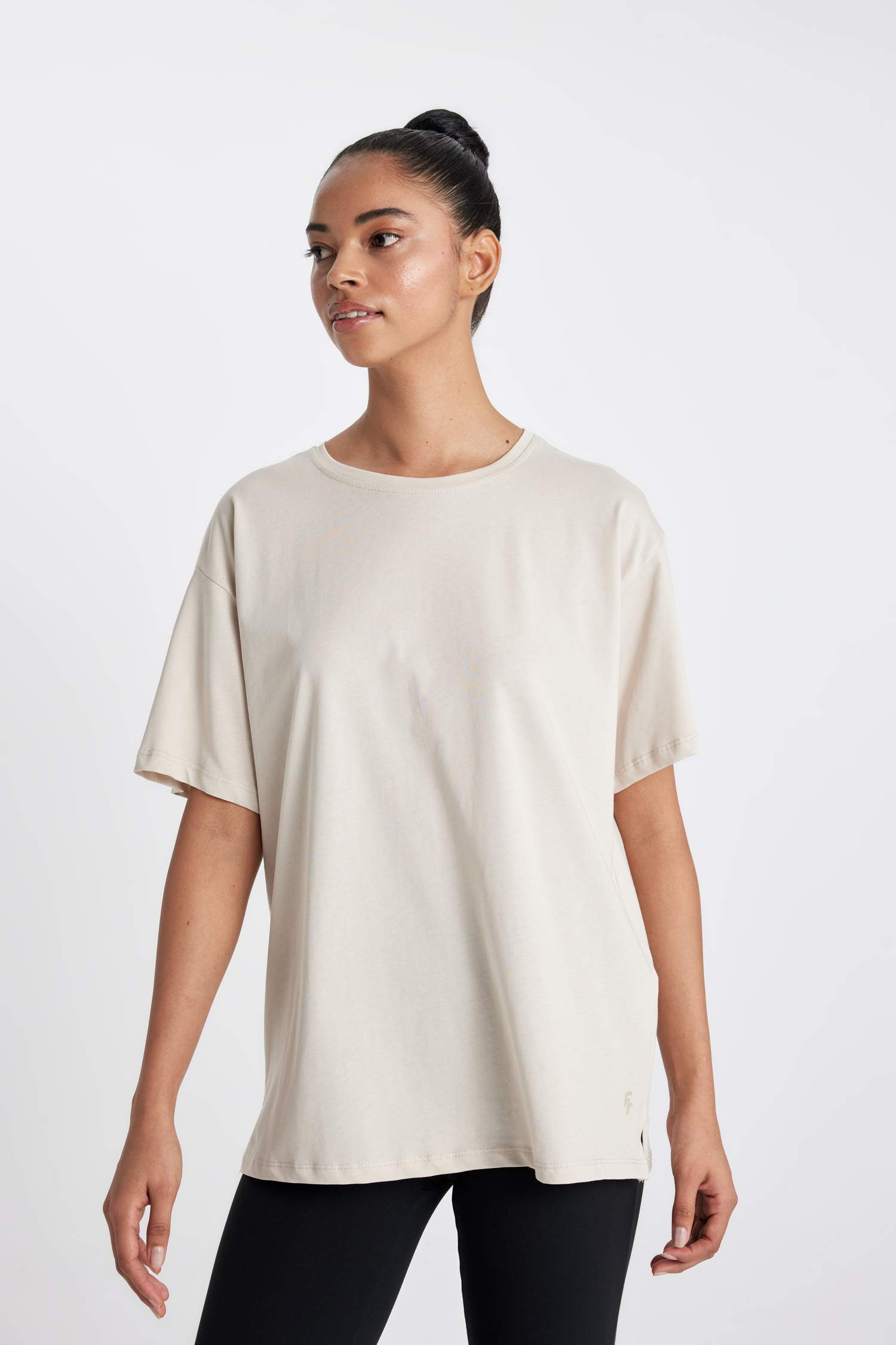 DeFactoFit Oversize Crew Neck Printed Sports T-Shirt