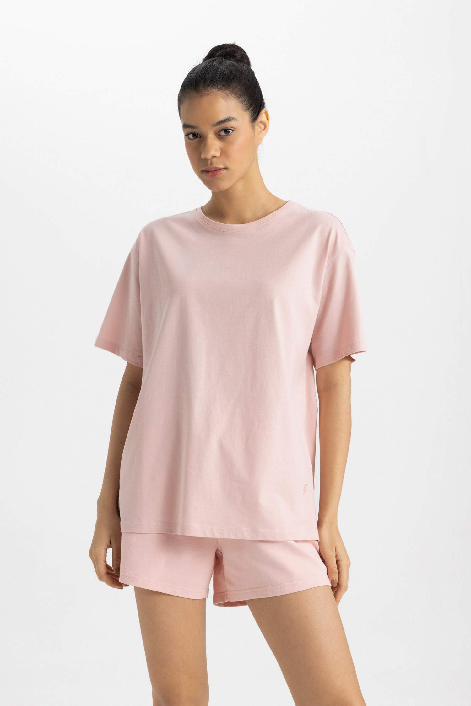 Спортивная футболка оверсайз с принтом, DeFactoFit