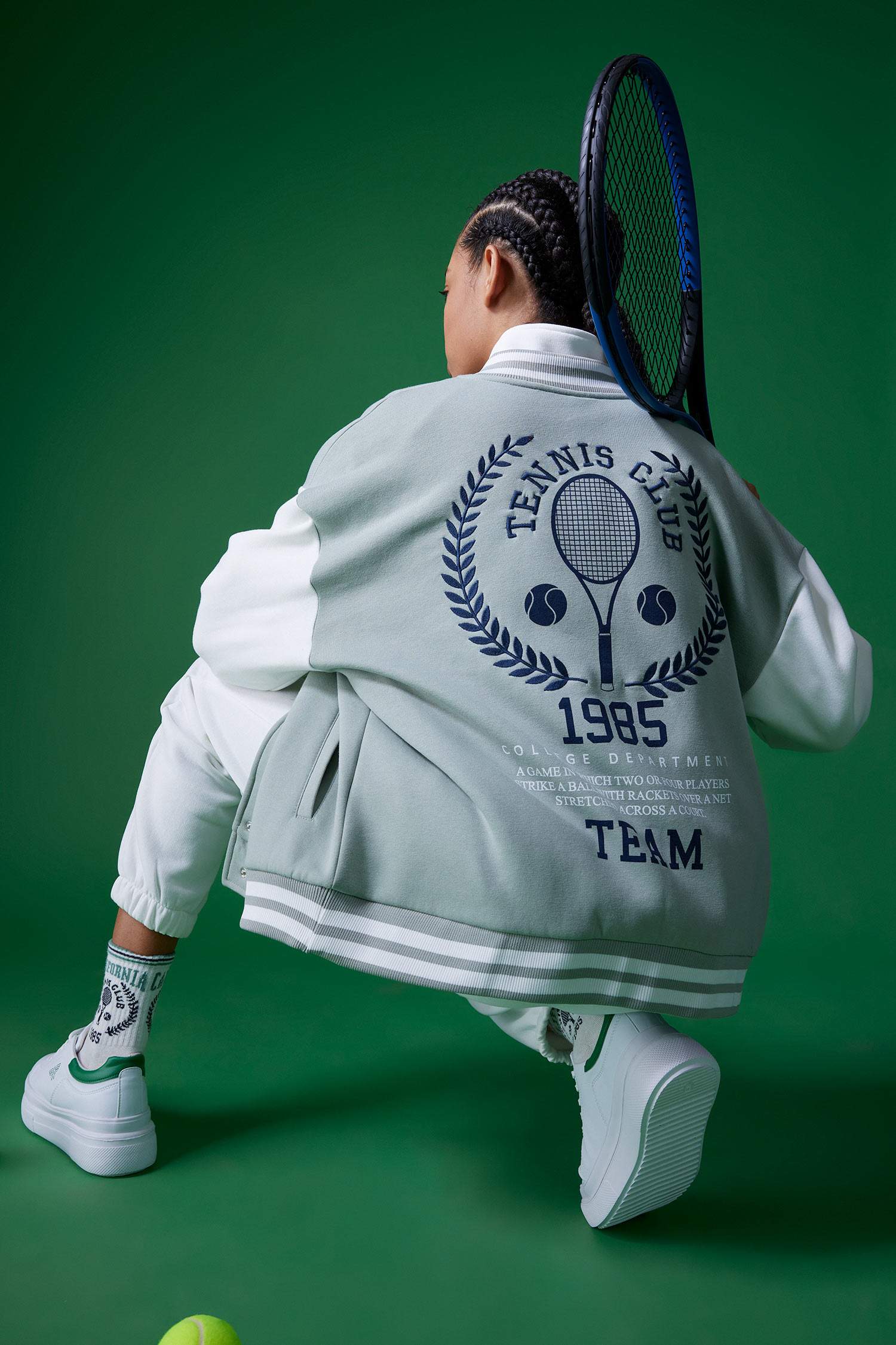 үлкен пішім бомбер 3 көтерілген жіп Кардиган