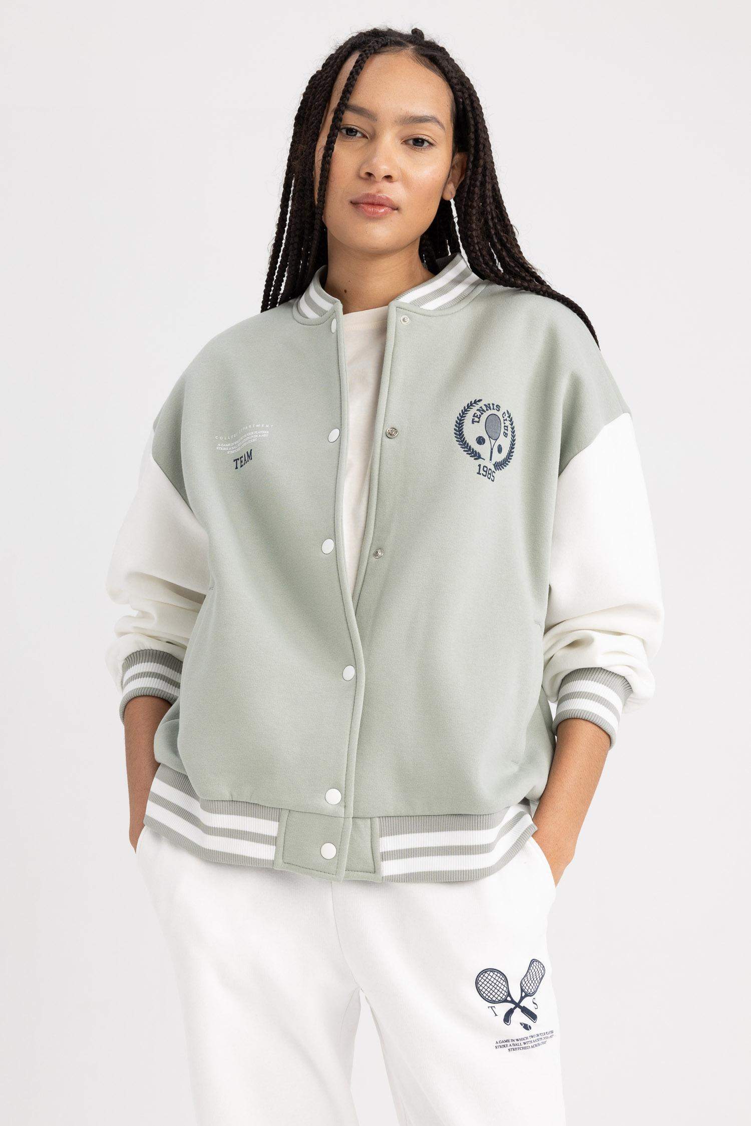 үлкен пішім бомбер 3 көтерілген жіп Кардиган