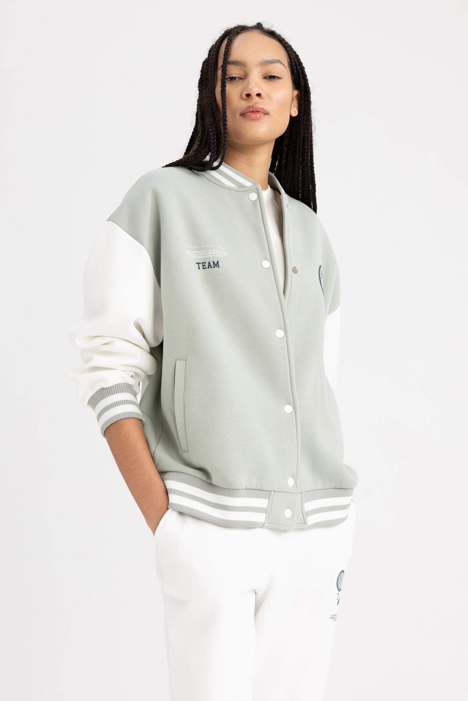 үлкен пішім бомбер 3 көтерілген жіп Кардиган