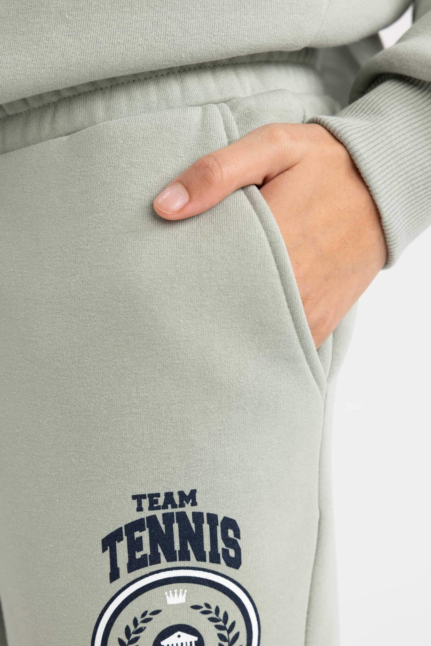 Pantalon De Survêtement İmprimé À Taille Standard