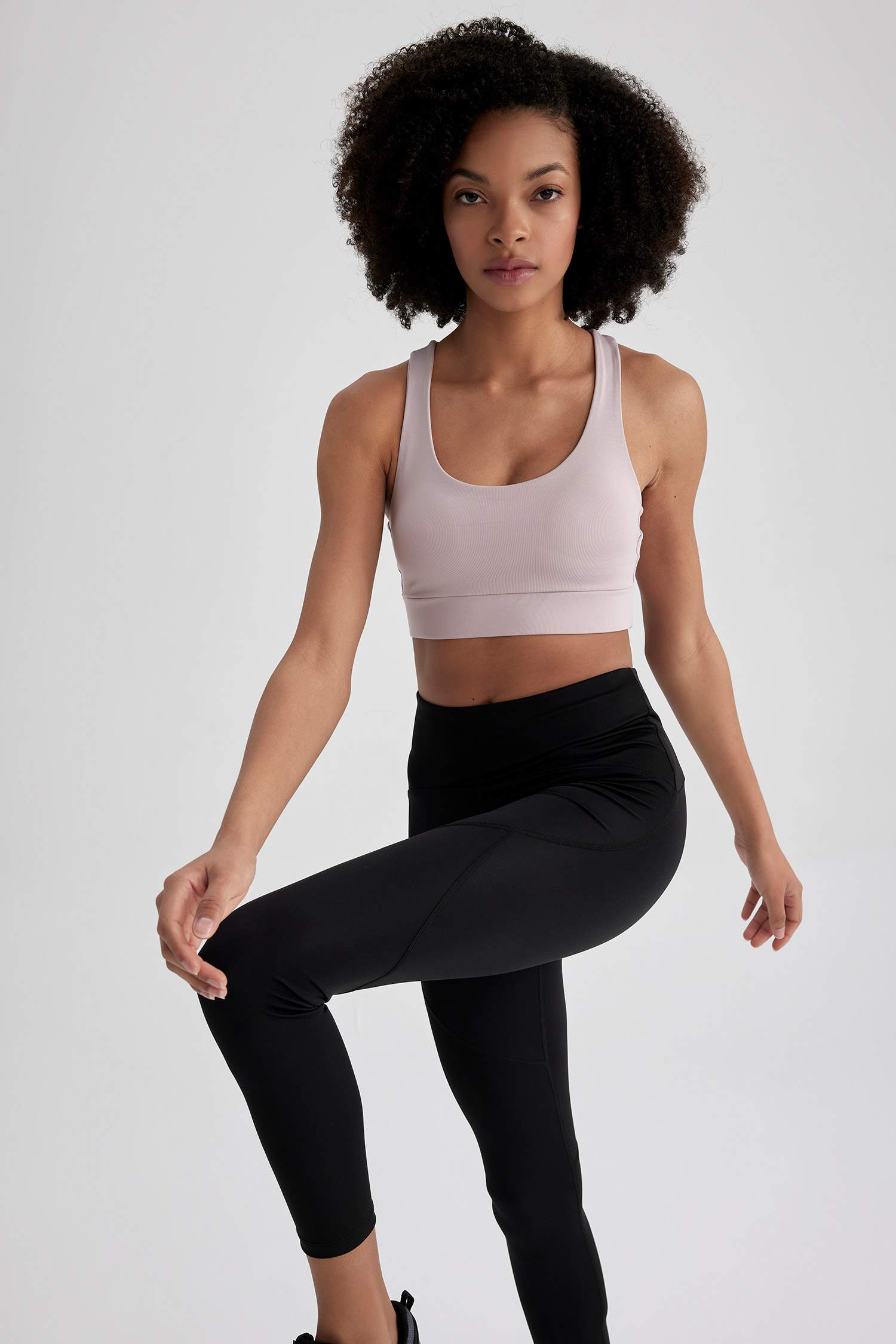 حمالات الصدر رياضي مطبوع برقبة مستديرة