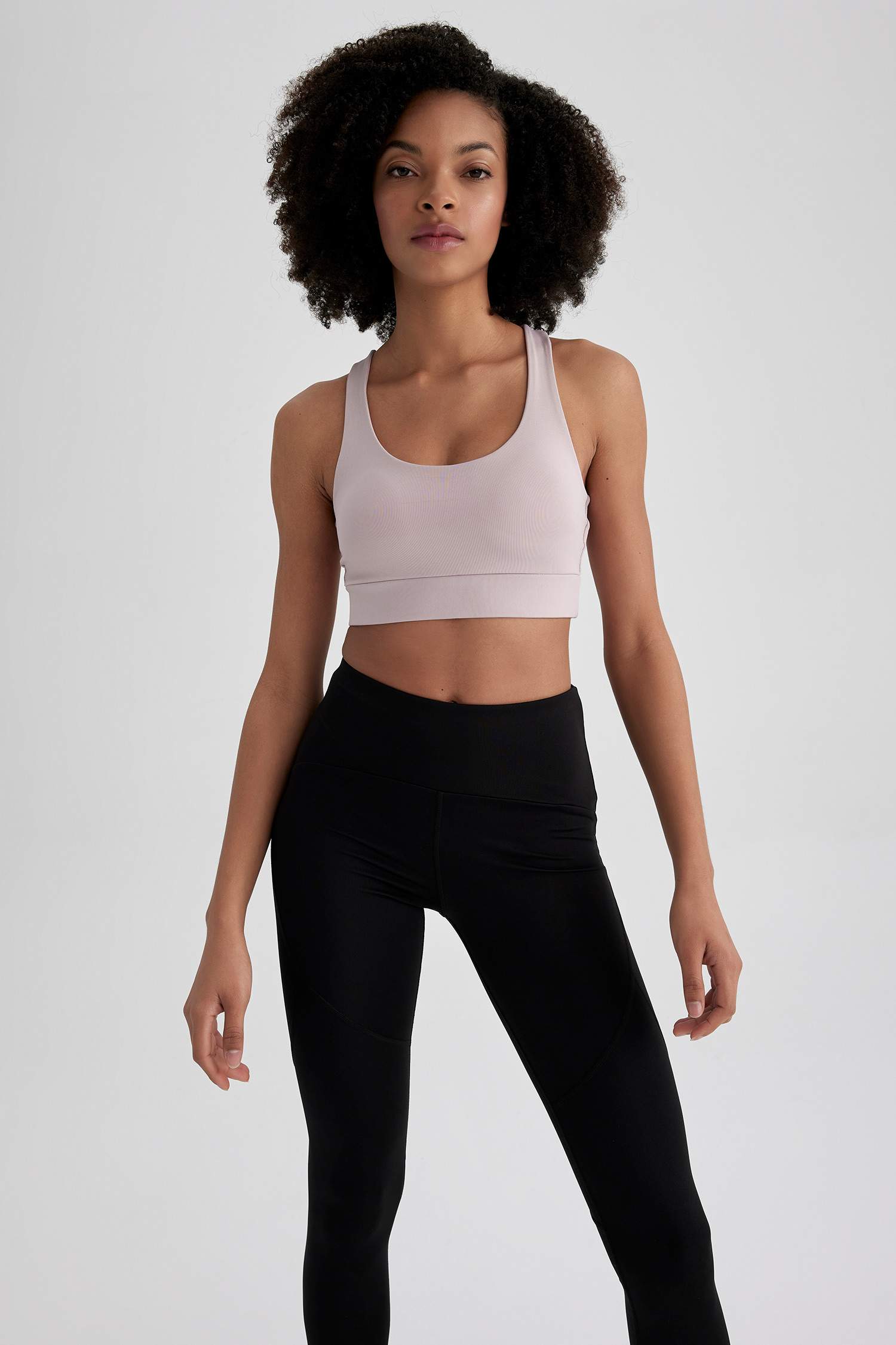 حمالات الصدر رياضي مطبوع برقبة مستديرة