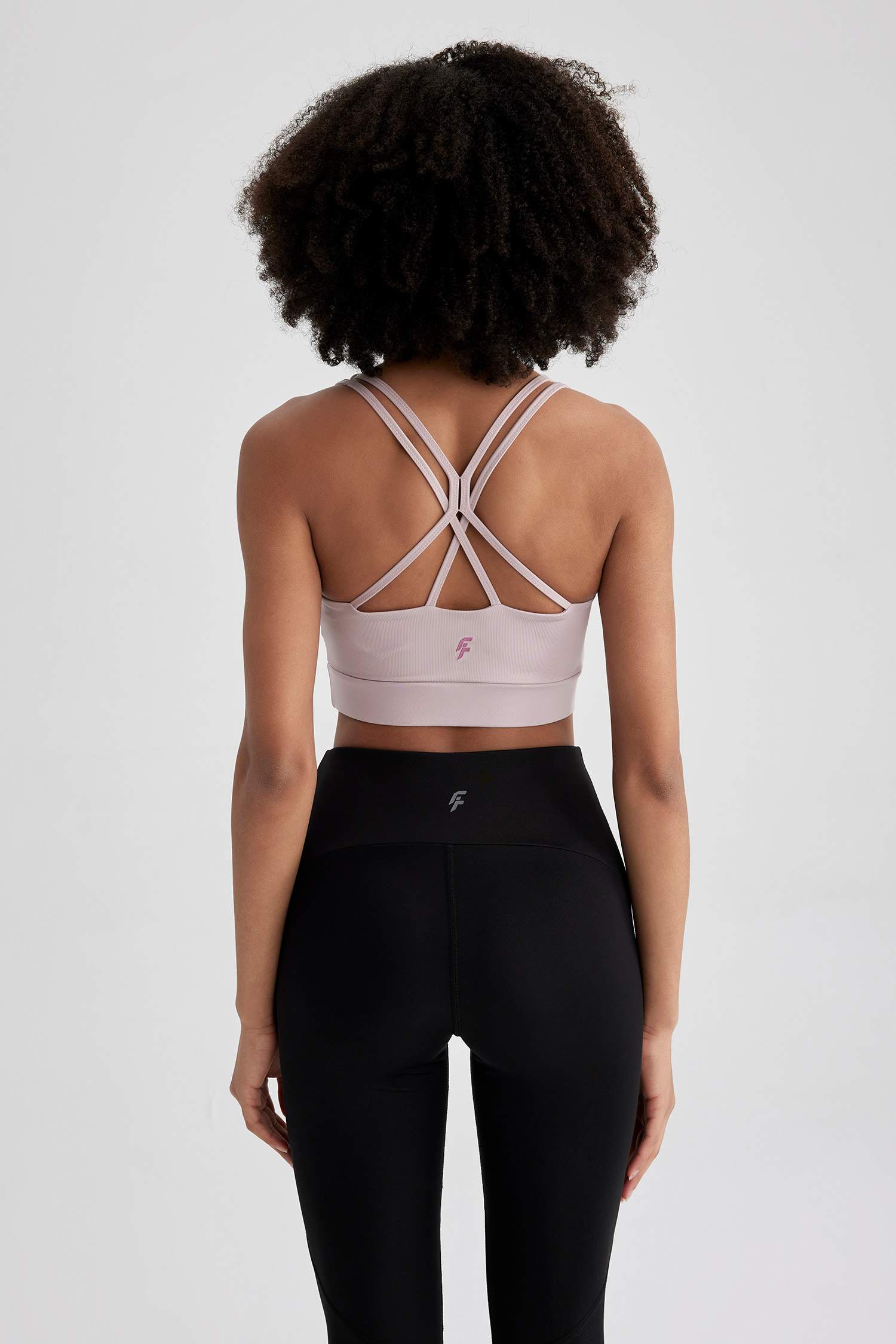 حمالات الصدر رياضي مطبوع برقبة مستديرة