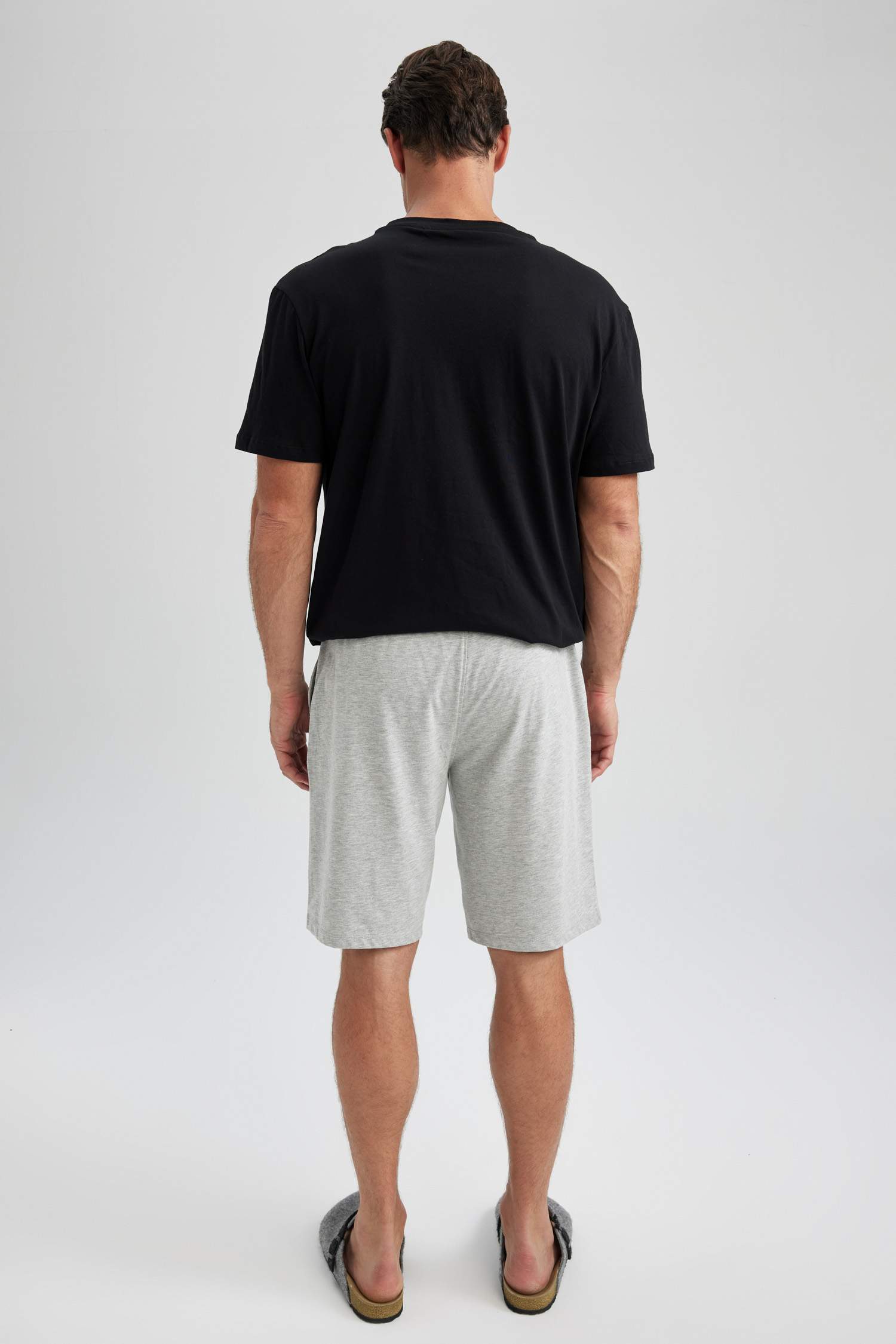 Regular Fit Cepli Şort Pijama Altı