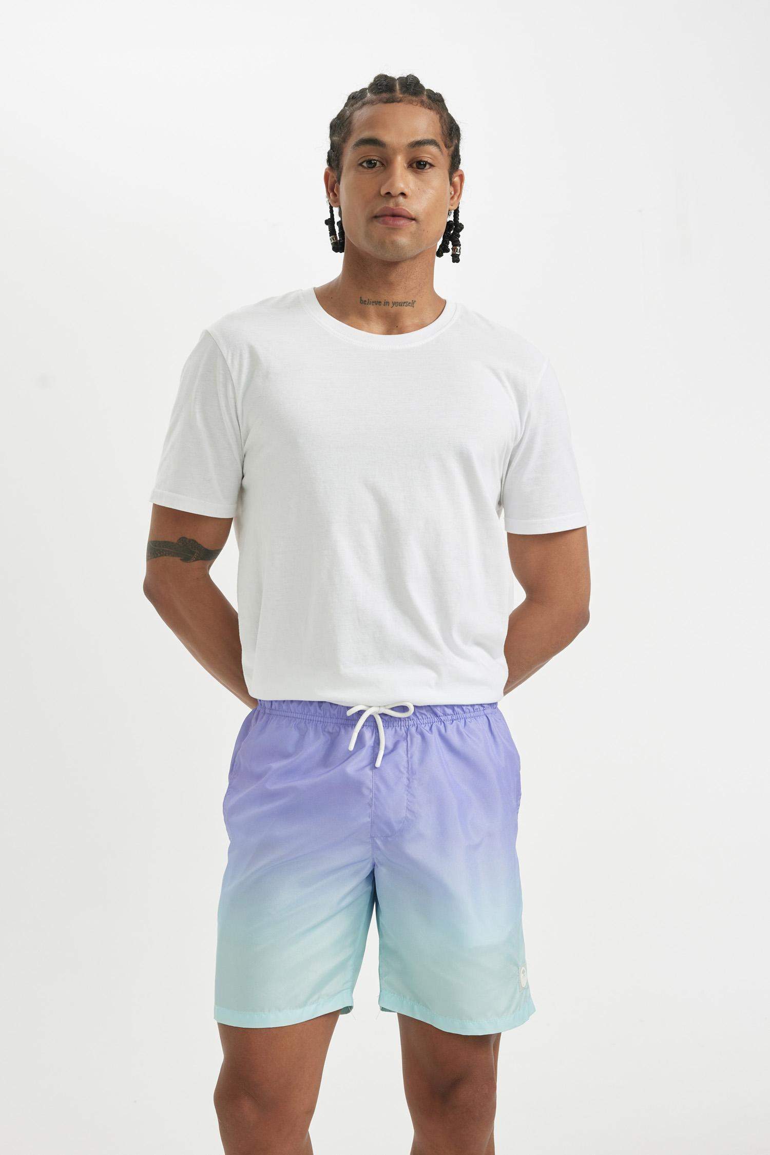 شورت بحر قصة عادية ببطانة شبكية